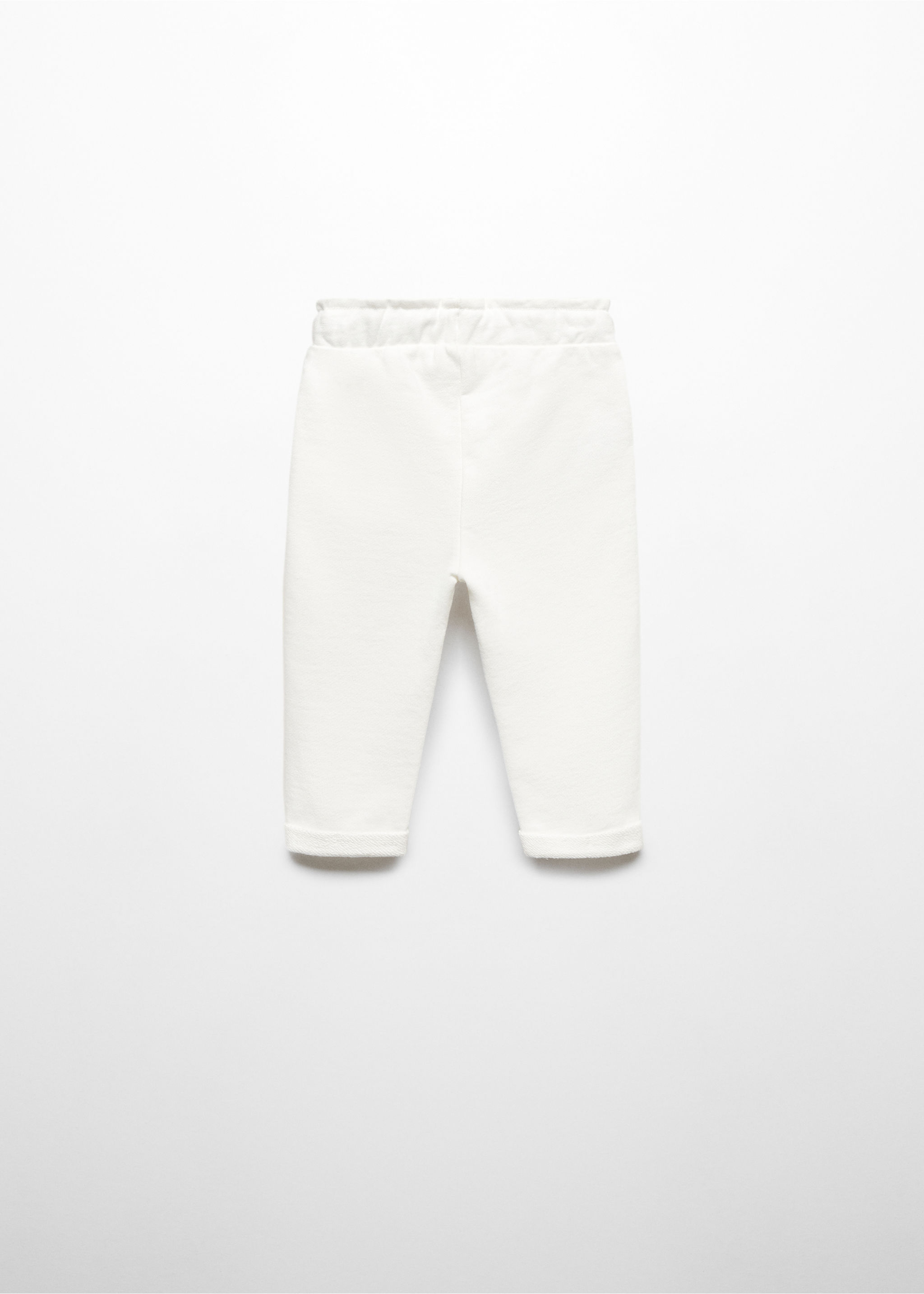 Cotton jogger-style trousers - Reverse of the article