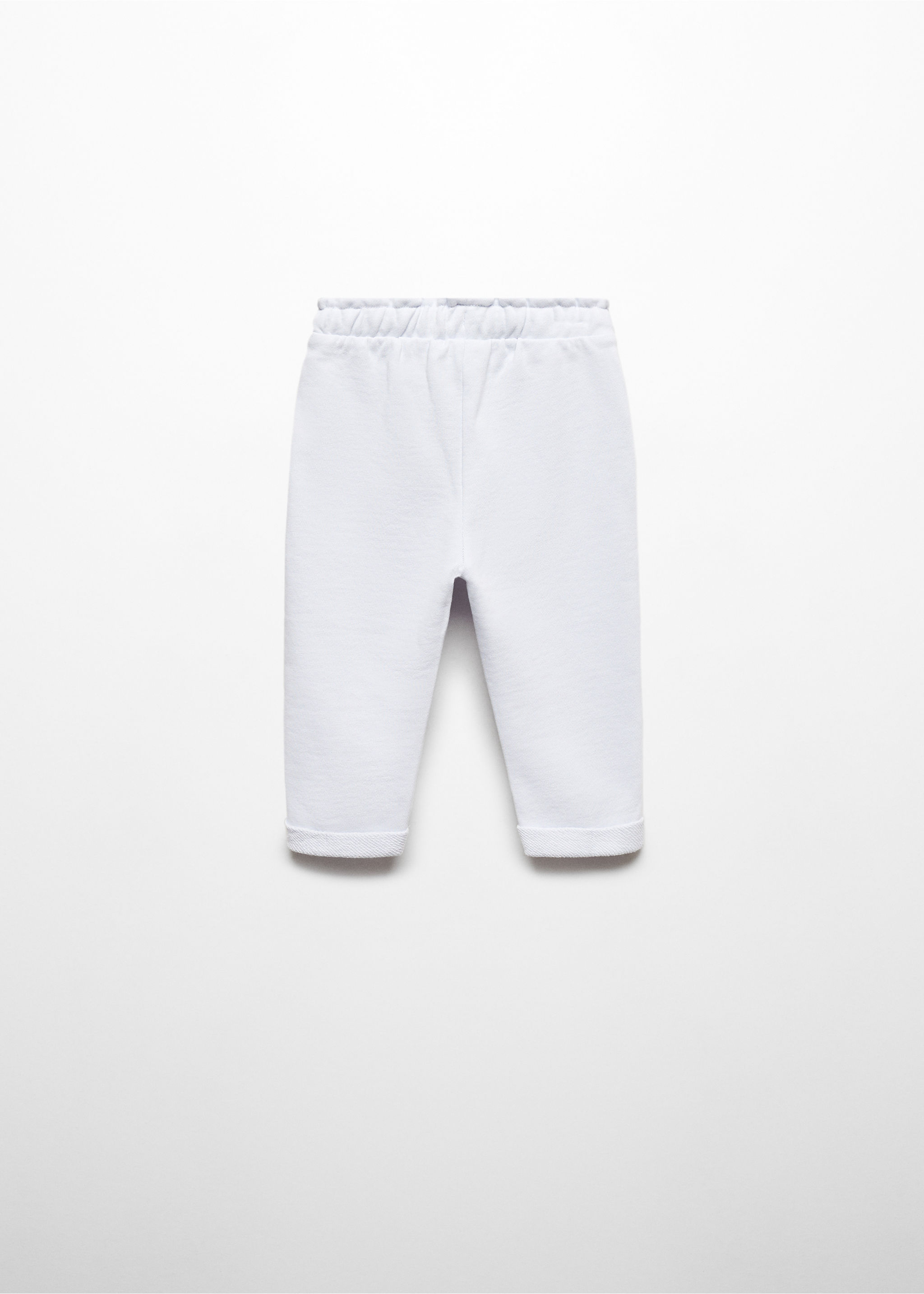 Cotton jogger-style trousers - Reverse of the article