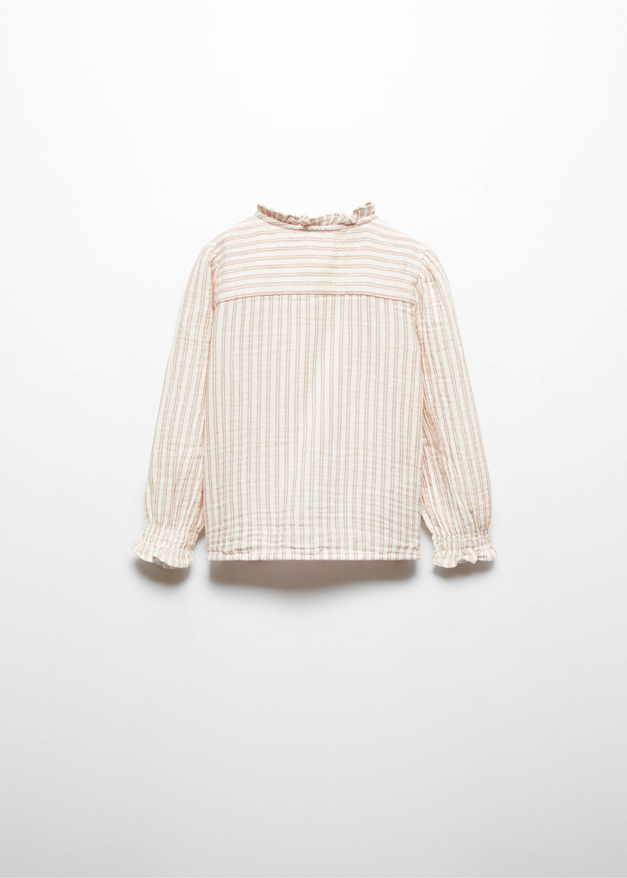 Striped cotton shirt - Reverse of the article, Off White. Ref: 67063684-00.