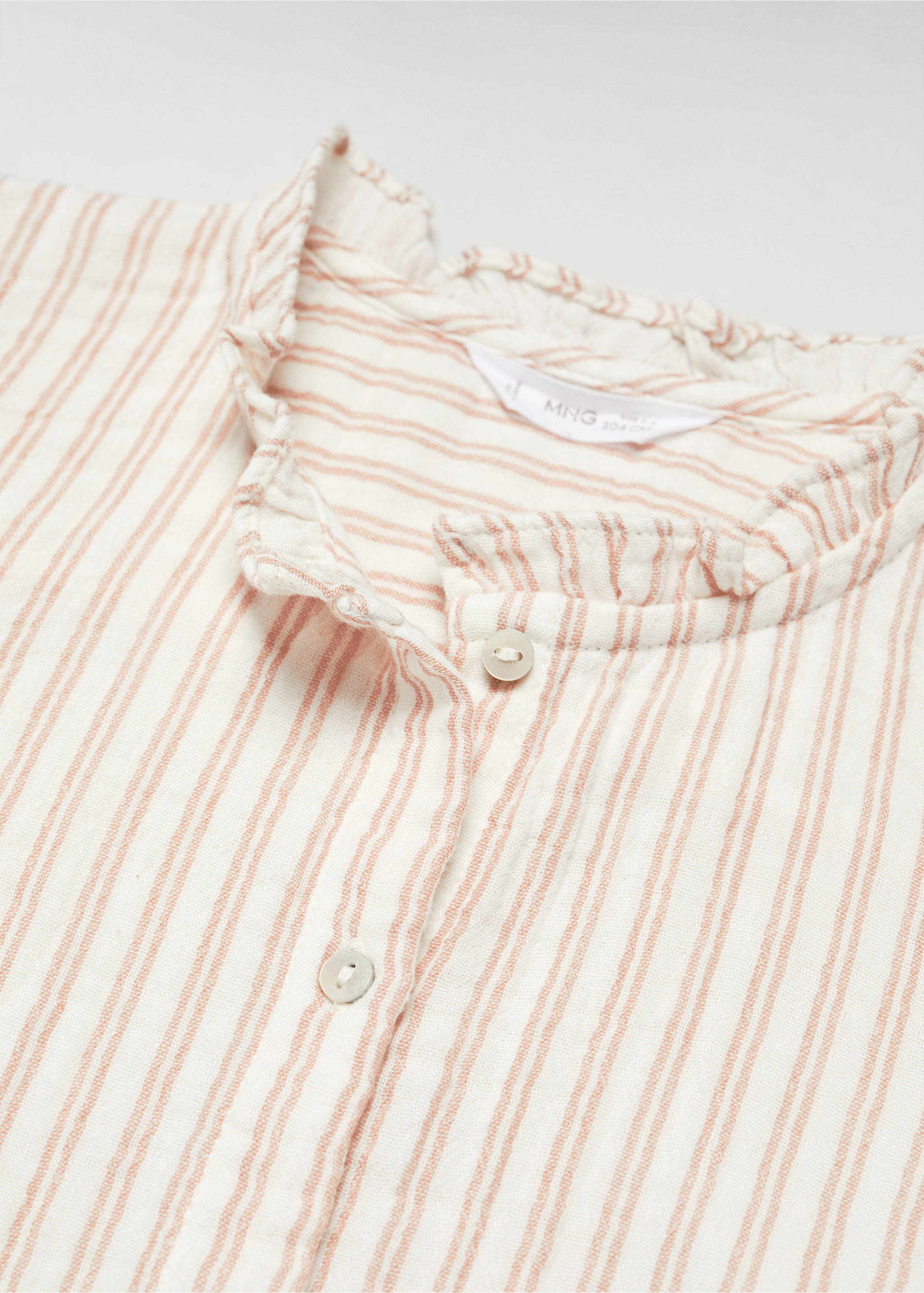 Striped cotton shirt - Details of the article 8, Off White. Ref: 67063684-00.