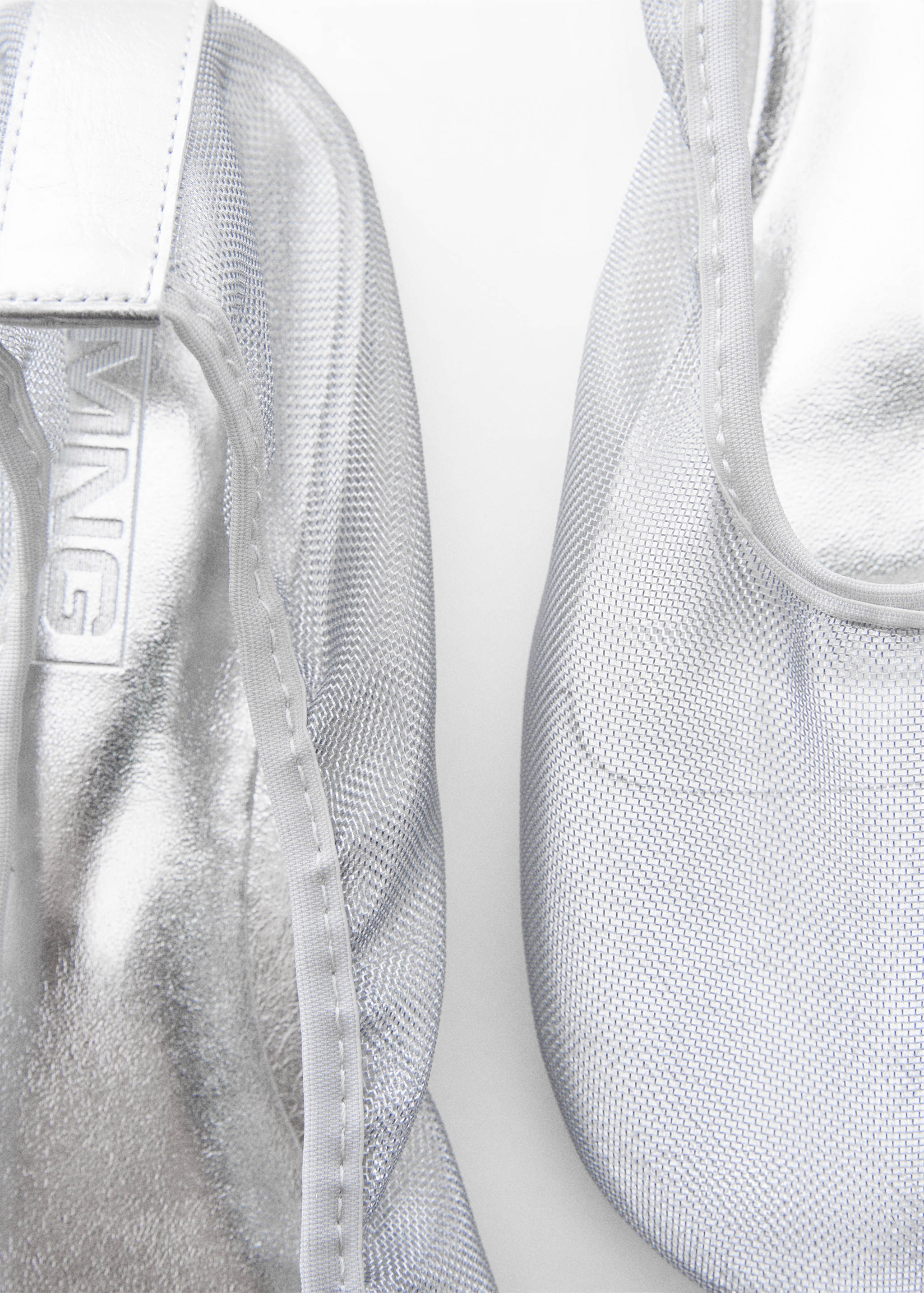 Félig átlátszó hálós balerina cipő - A termék adatai 2