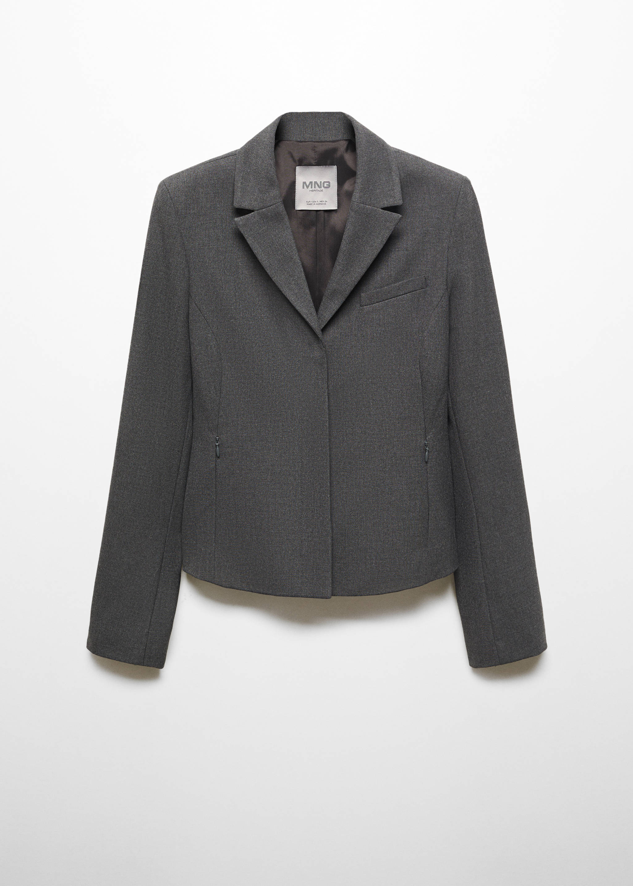 Getailleerde blazer met rits - Artikel zonder model