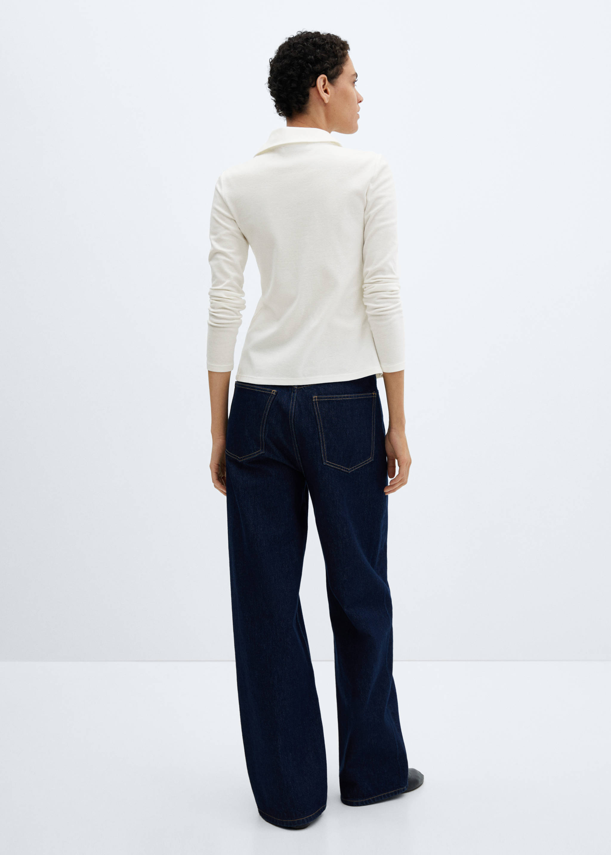 Cotton knit shirt - Reverse of the article