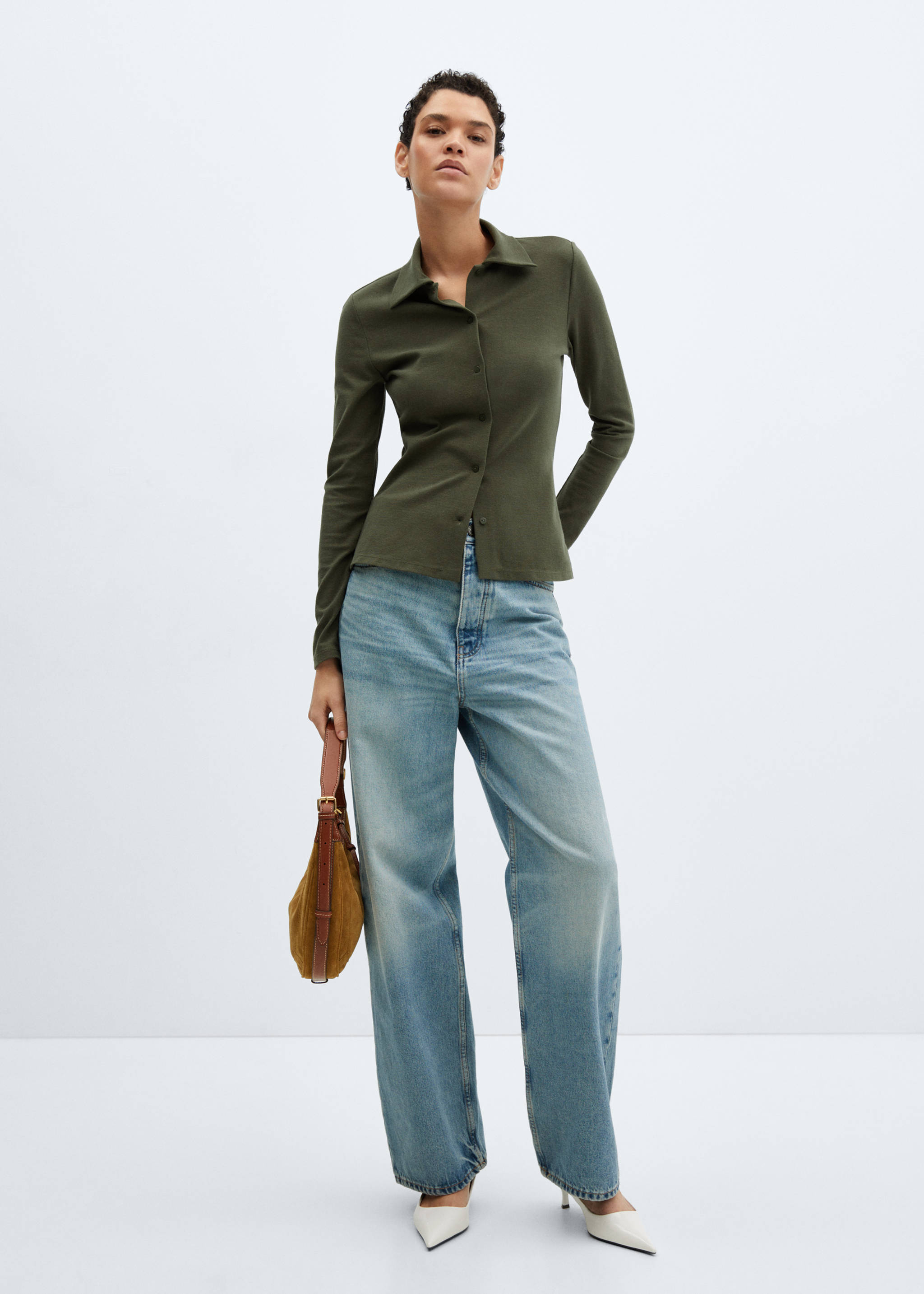 Cotton knit shirt - General plane