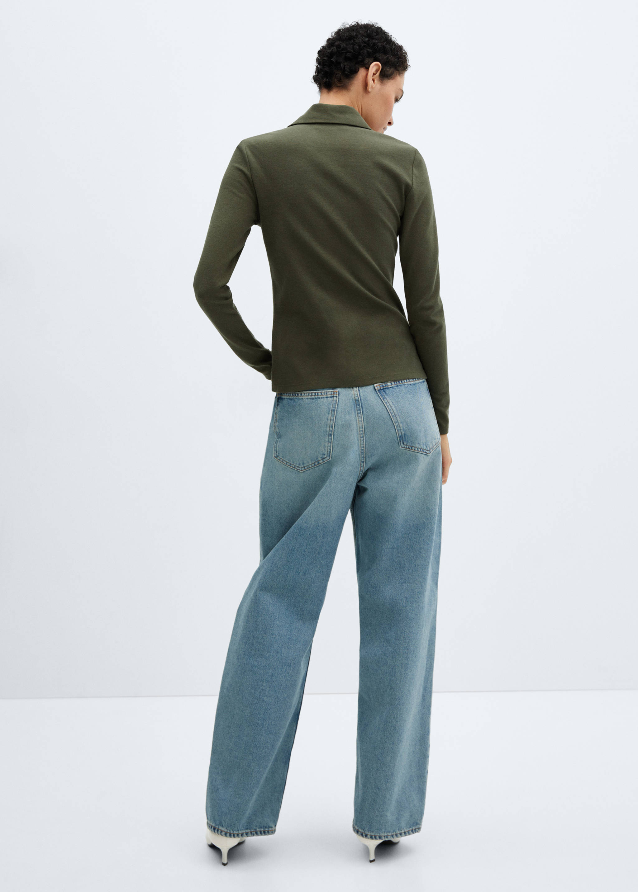 Cotton knit shirt - Reverse of the article