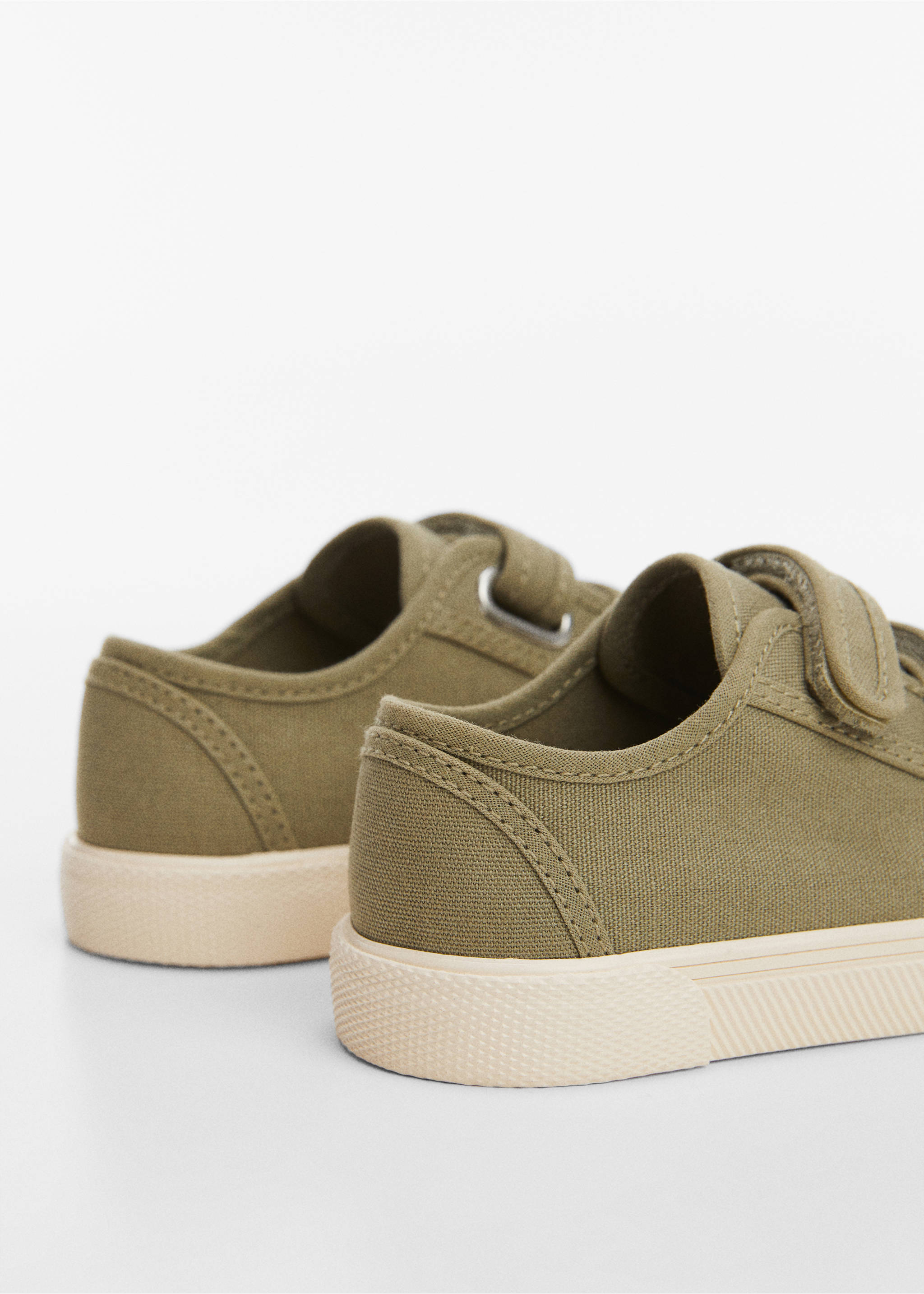 Velcro fastening sneakers - Details of the article 1, Khaki. Ref: 67064014-00.