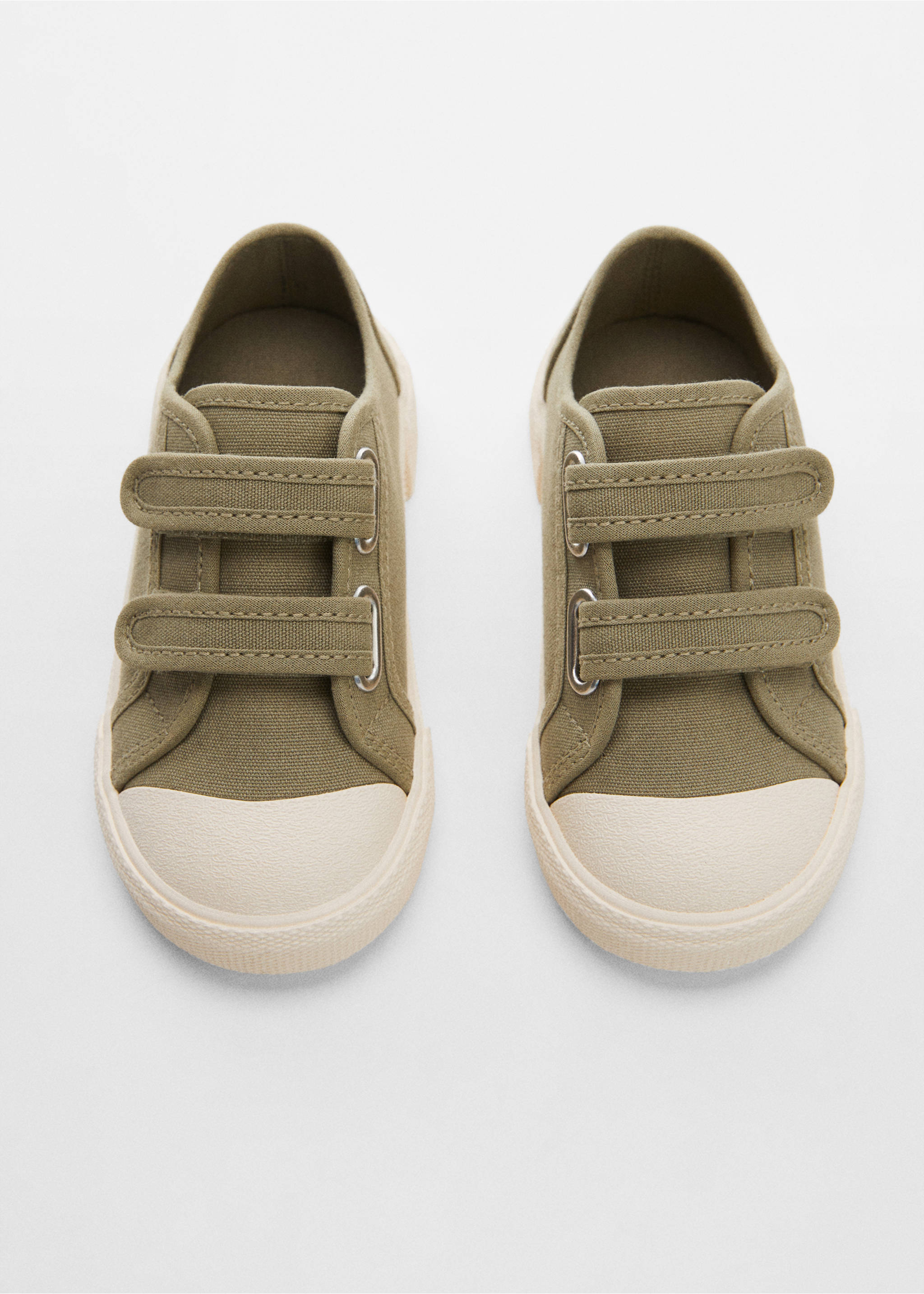 Velcro fastening sneakers - Details of the article 3, Khaki. Ref: 67064014-00.