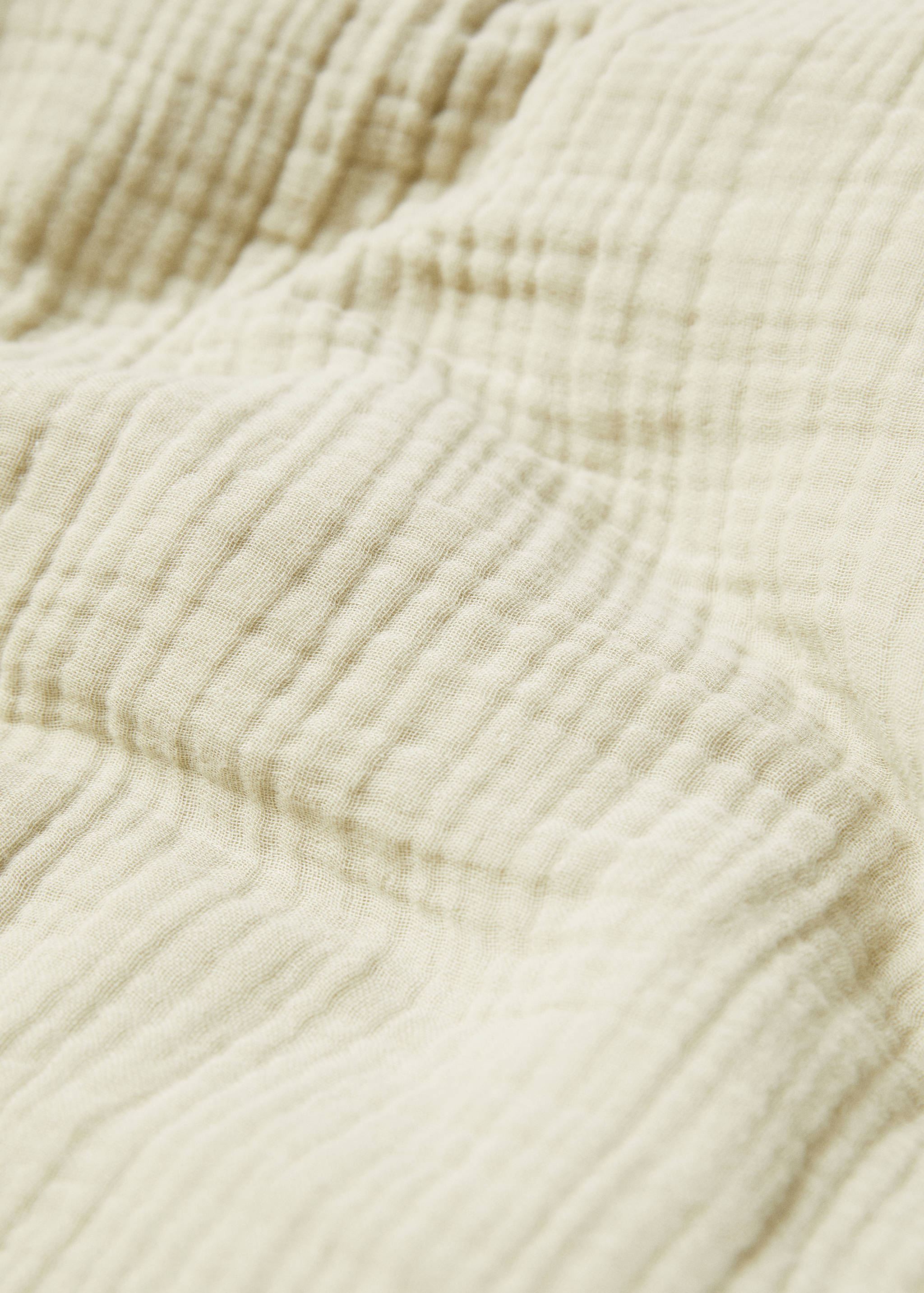 Cotton gauze duvet cover for king bed - Details of the article 2