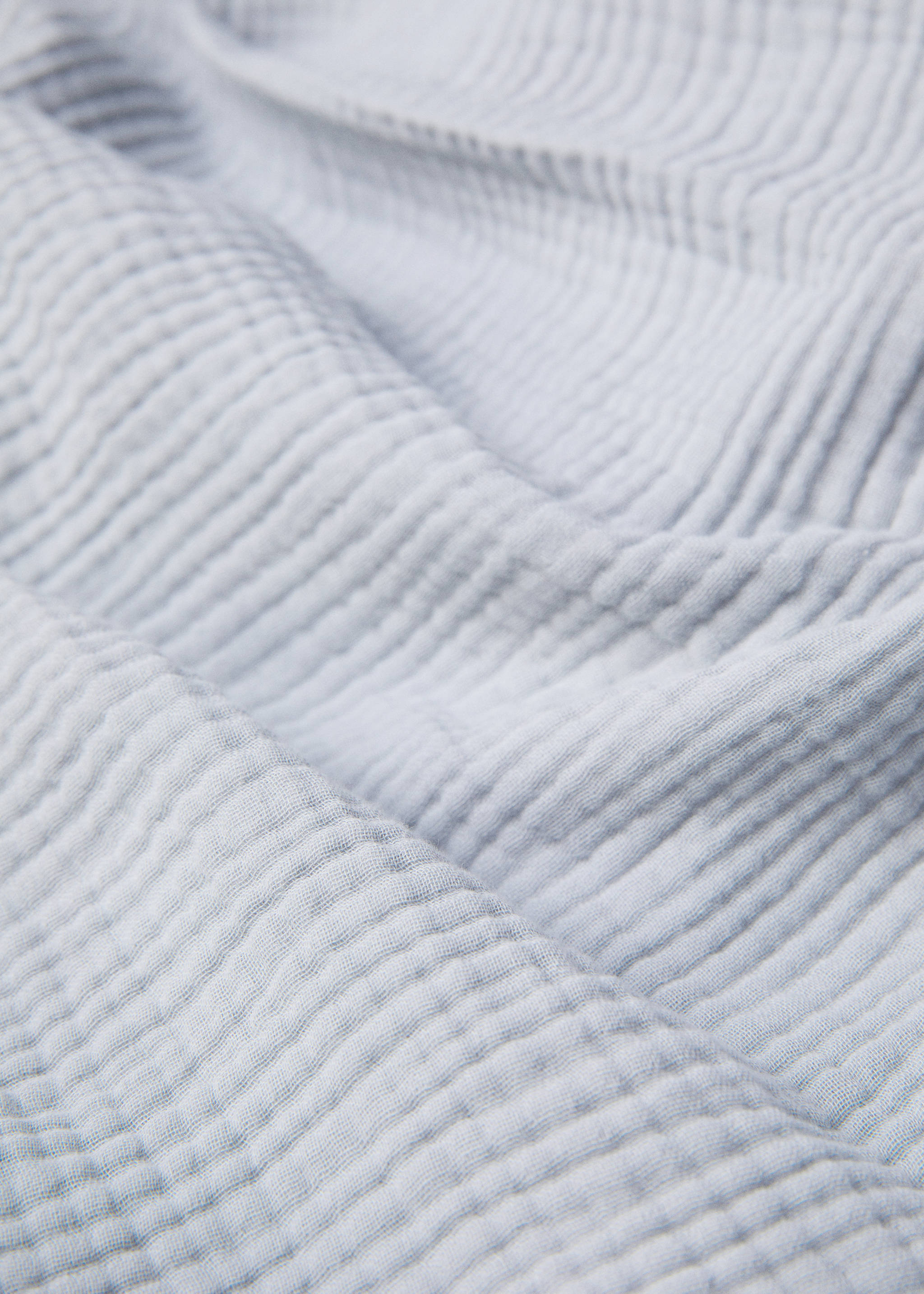 Cotton gauze duvet cover for king bed - Details of the article 2