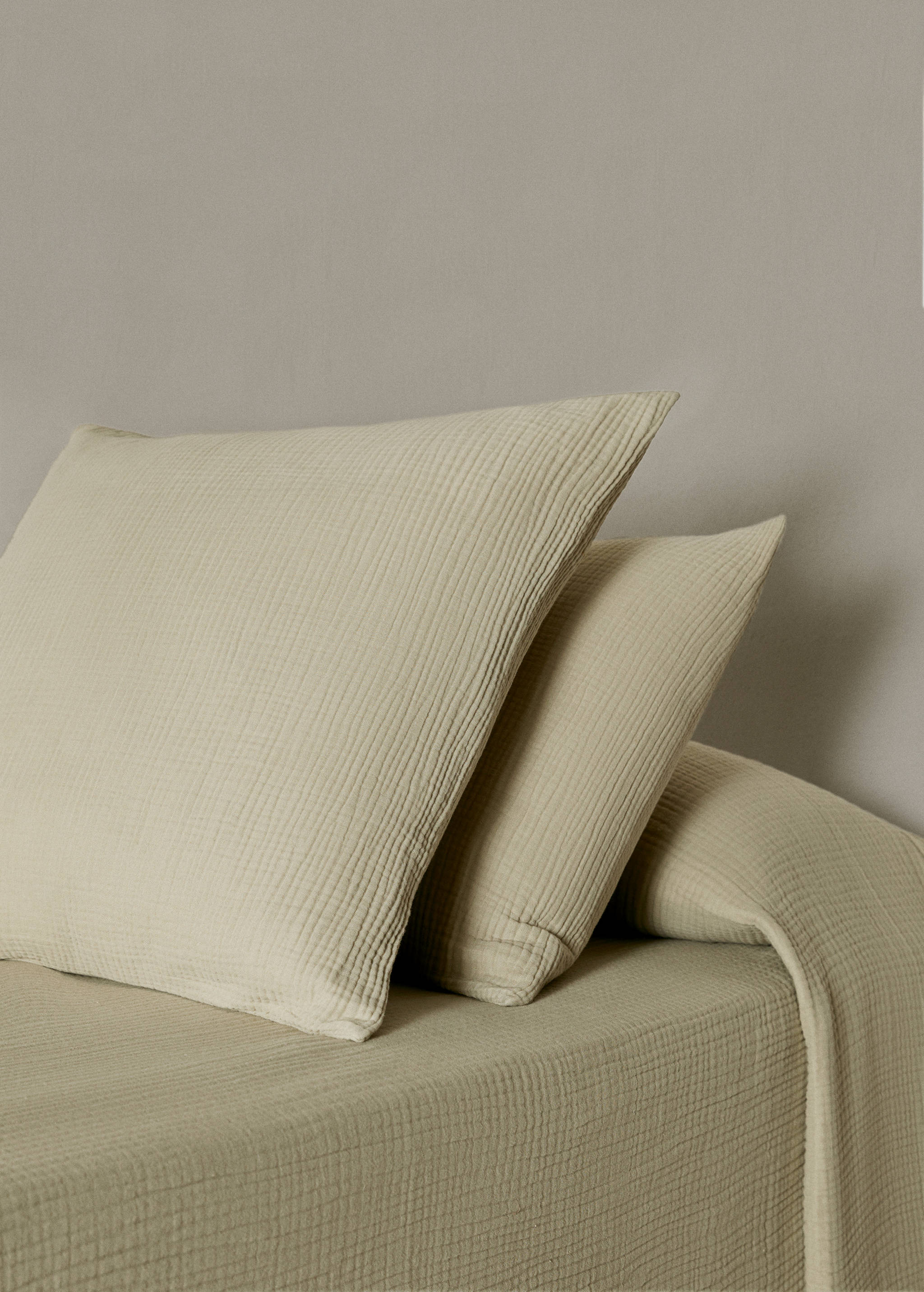 Cotton gauze pillow case 50x75cm (Pack of 2) - General plane