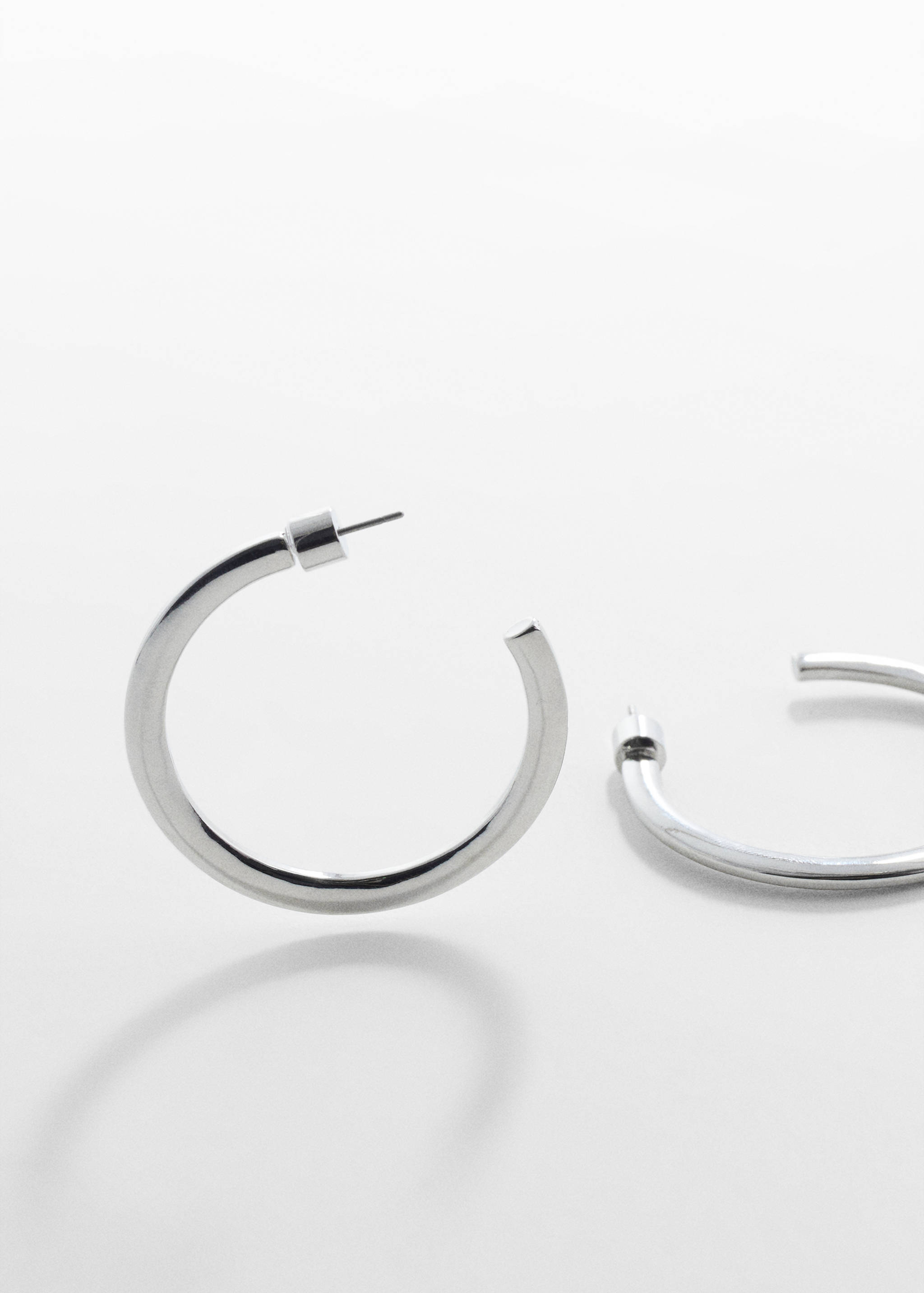 Náušnice kruhy - Náhled ve středové rovině