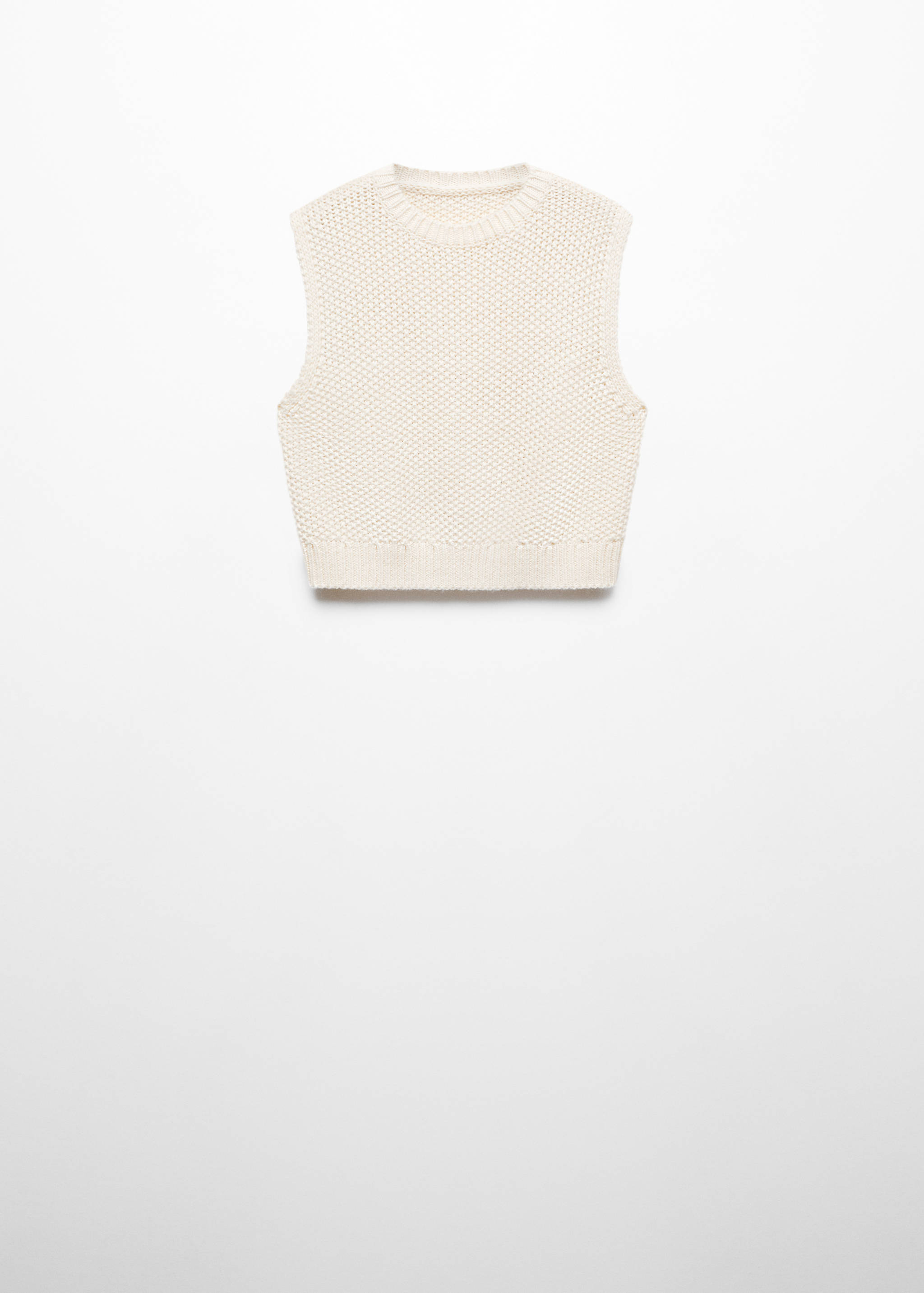 Chunky-knit vest - Article without model