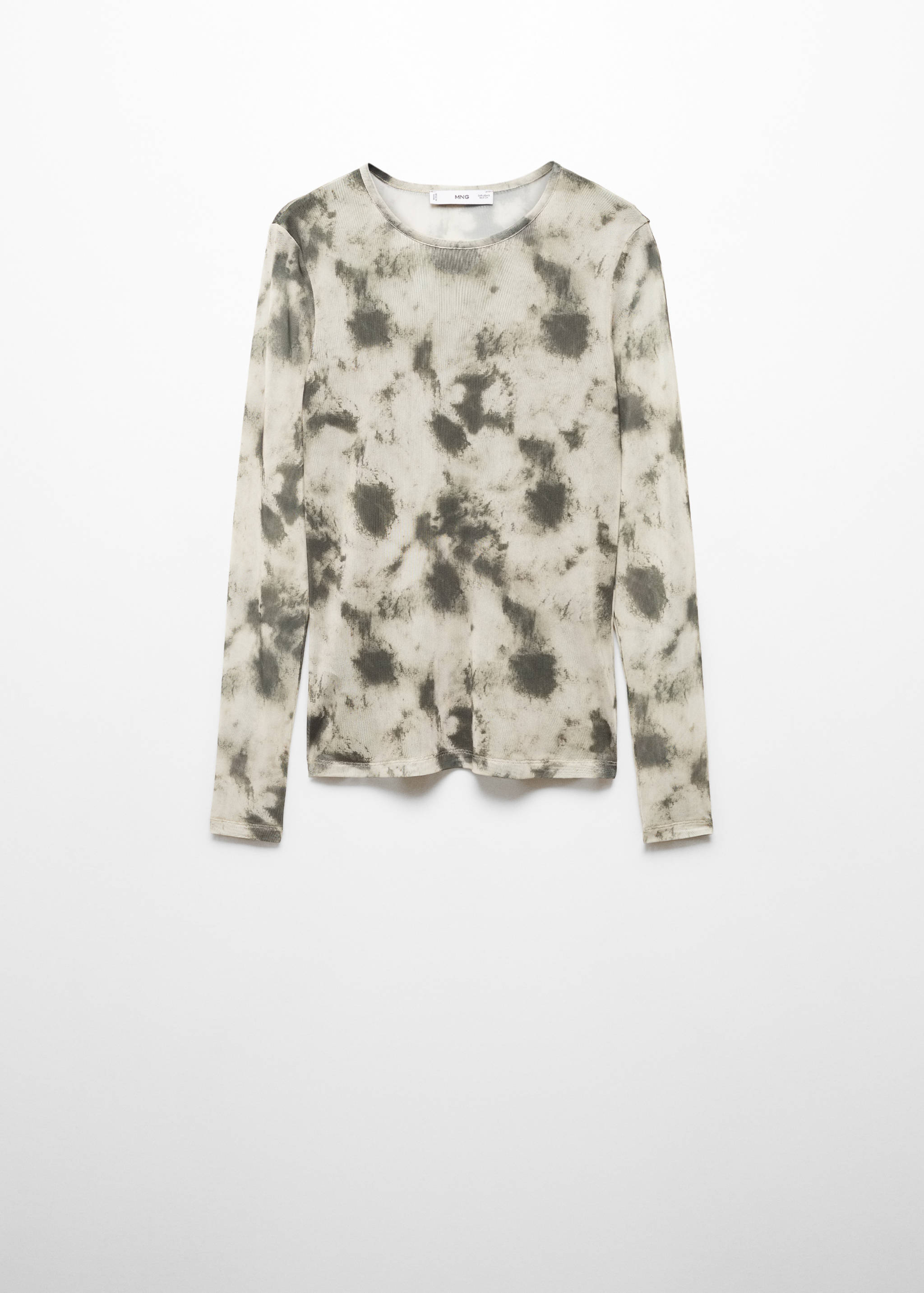 Gemustertes Mesh-T-Shirt - Artikel ohne Model