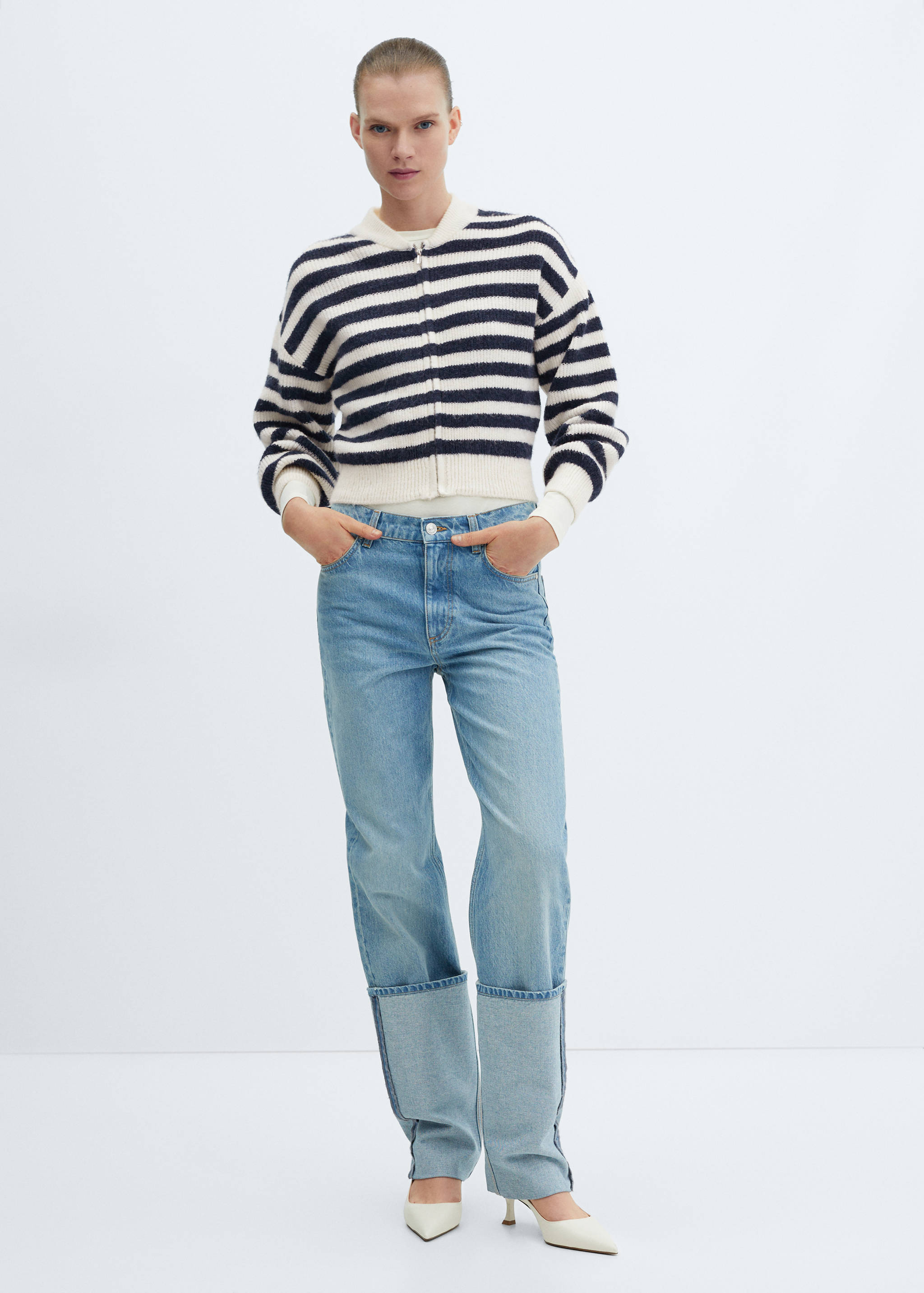 Cipzáras, kötött kardigán - Általános sík