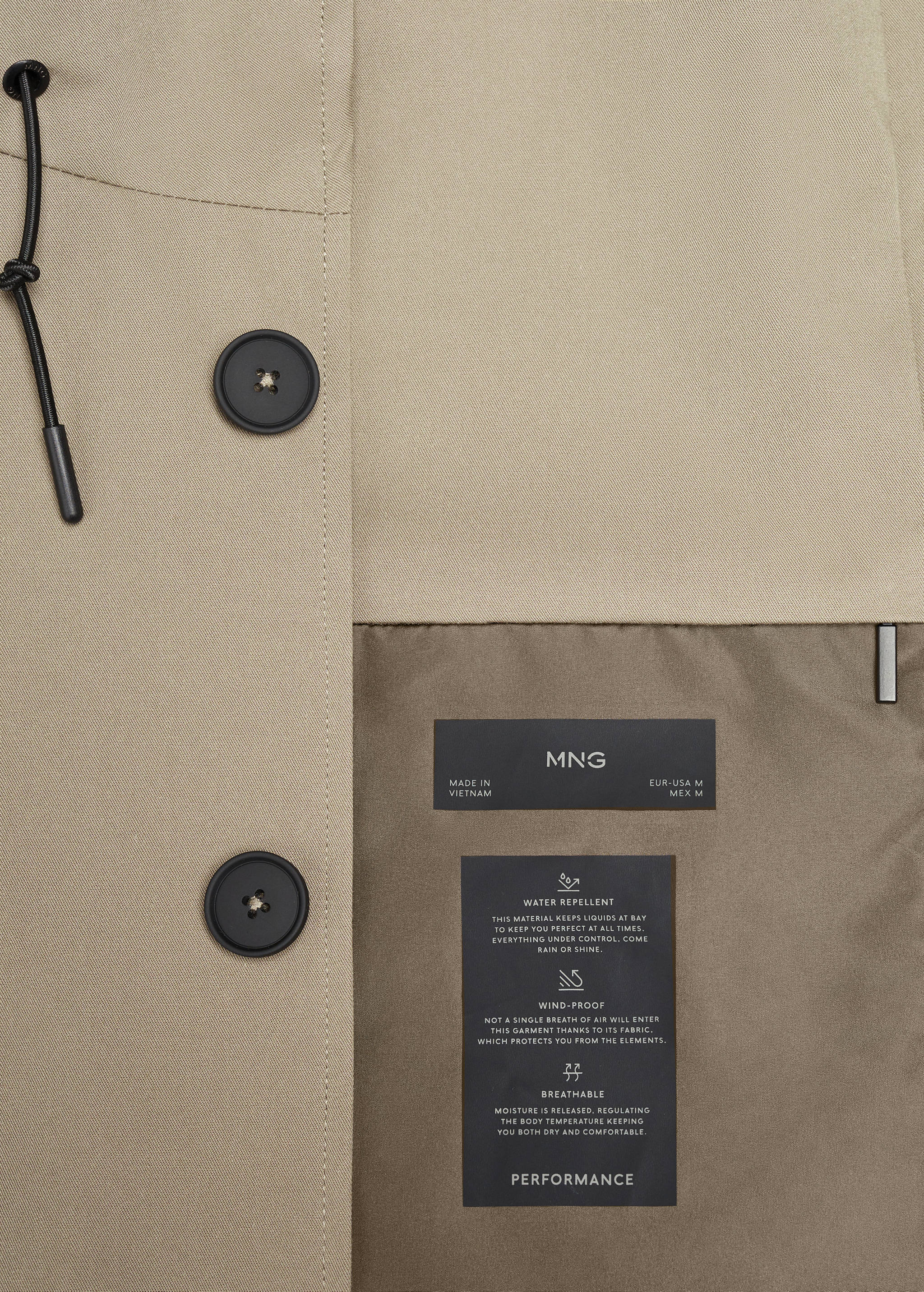 Wasserfestser Parka mit Kapuze - Detail des Artikels 8