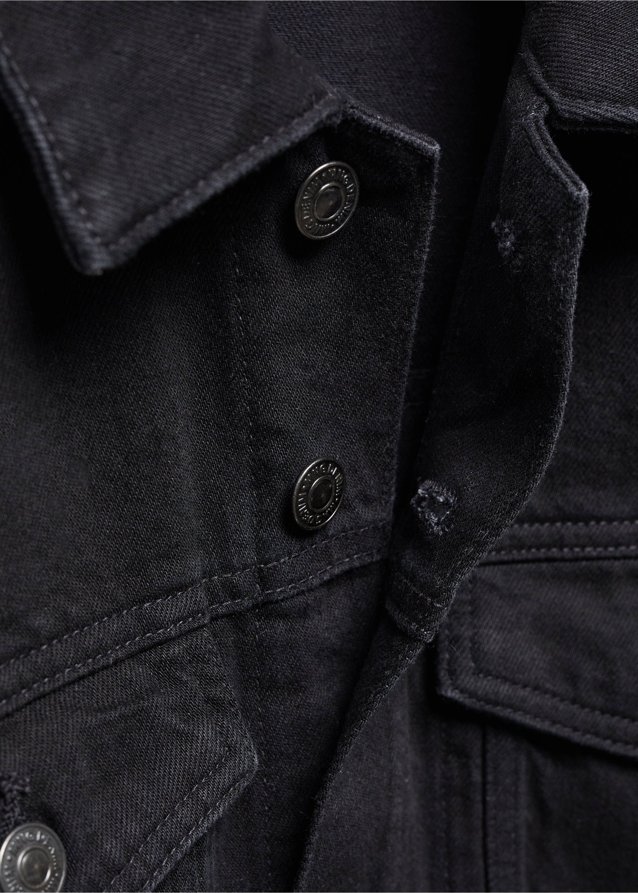 Blouson jean poches - Détail de l'article 8, Black denim. Ref: 67064441-00.