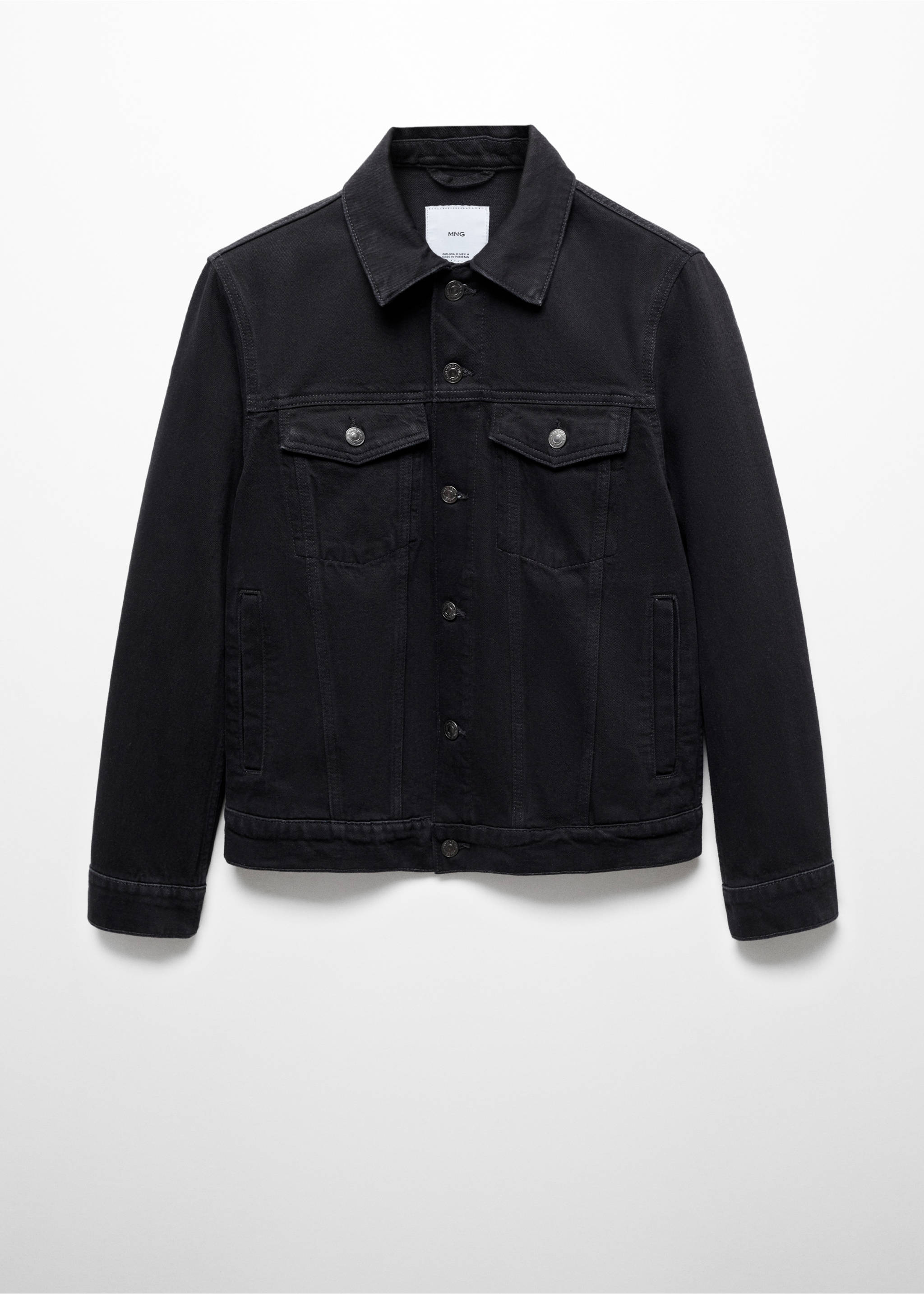 Blouson jean poches - Article sans modèle, Black denim. Ref: 67064441-00.