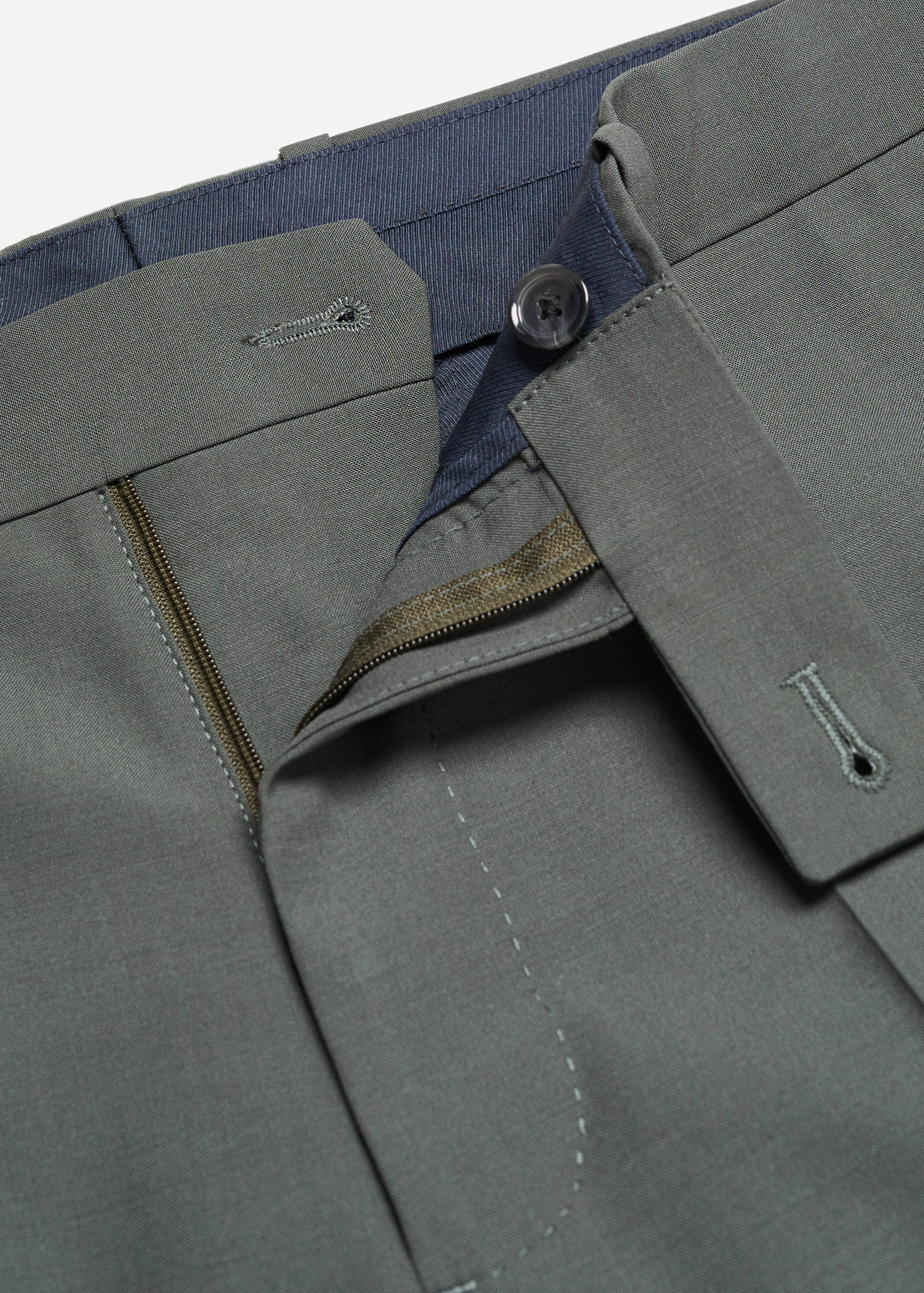 Slim fit wool suit pants - Details of the article 8