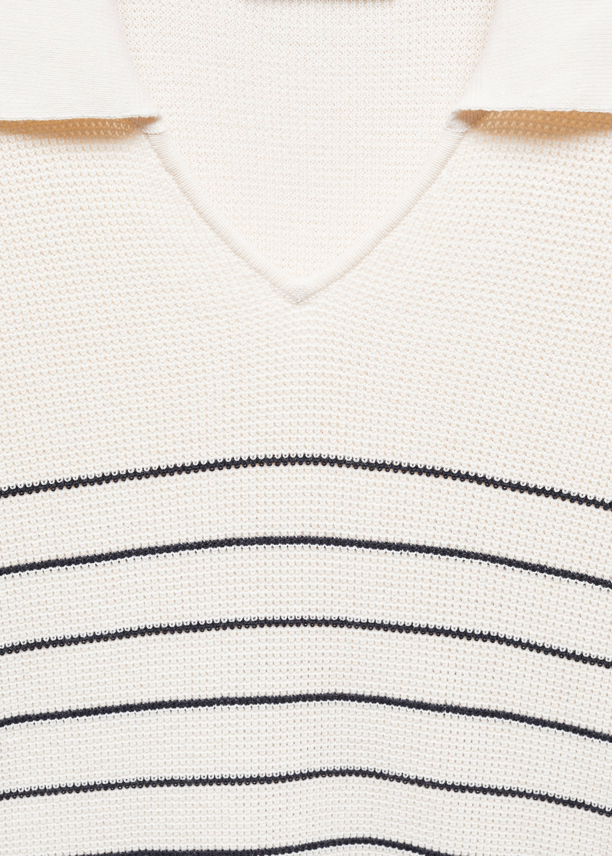 Striped polo-style sweater - Details of the article 8