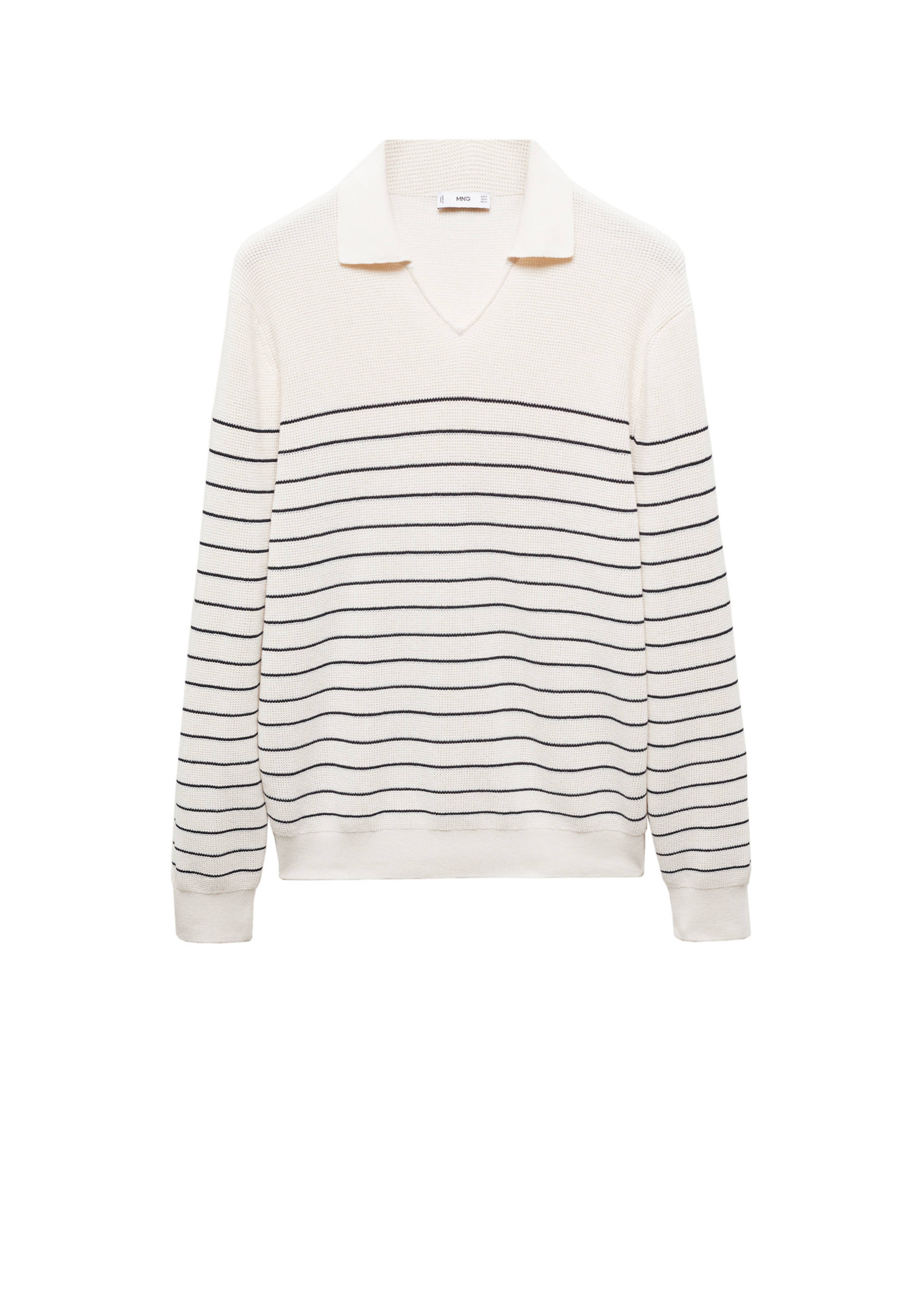 Striped polo-style sweater - Details of the article 9