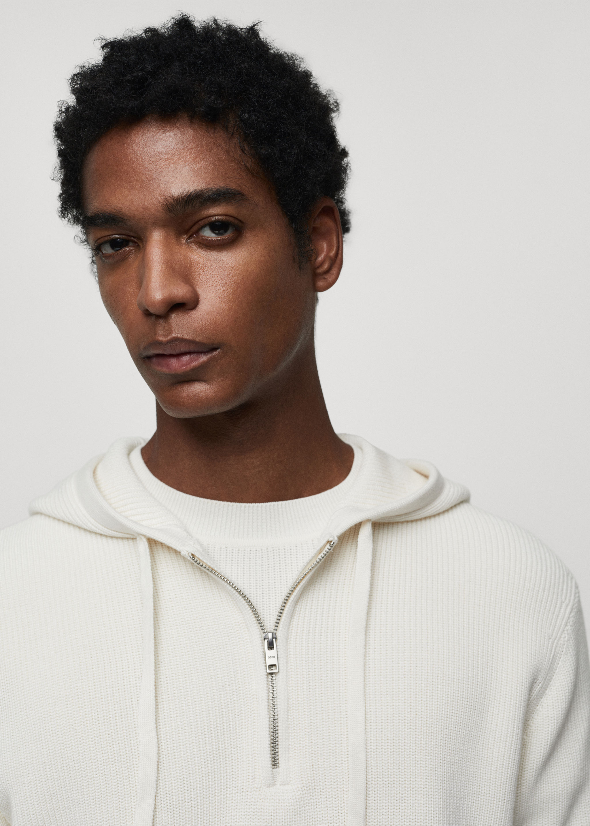 Hooded knit sweatshirt - Details of the article 1