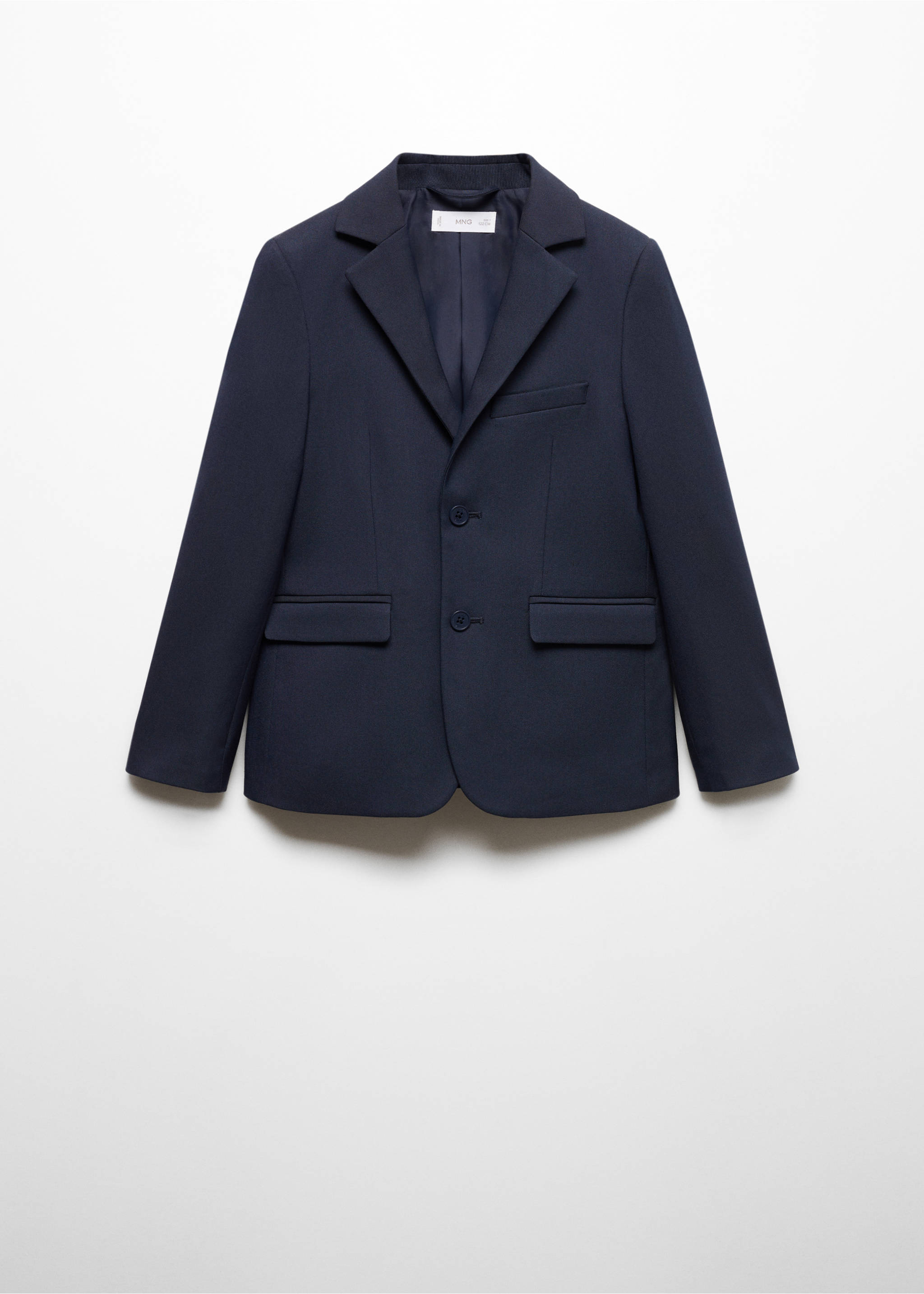 Patterned suit blazer - Article without model, Dark Navy. Ref: 67064453-00.