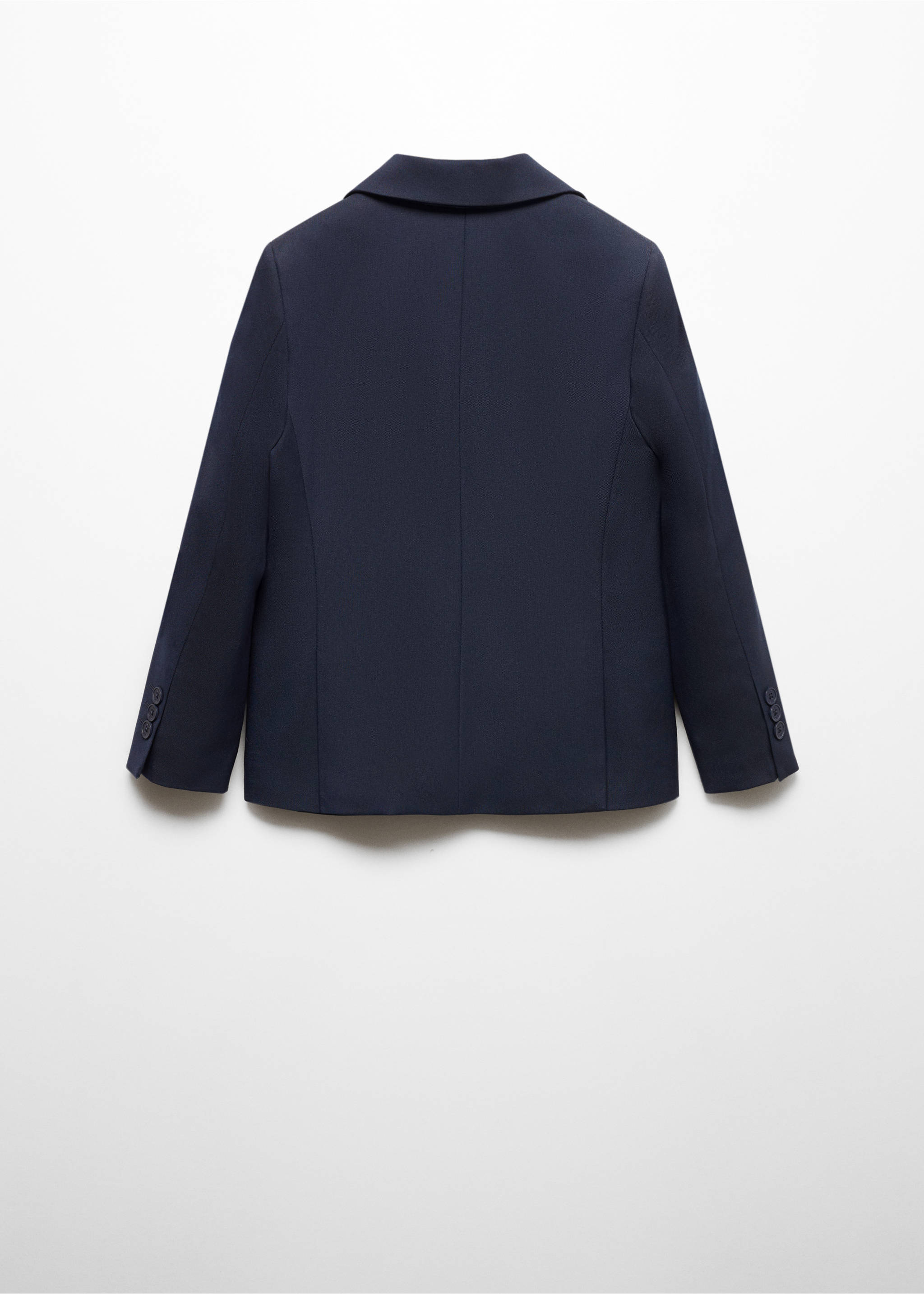 Patterned suit blazer - Reverse of the article, Dark Navy. Ref: 67064453-00.