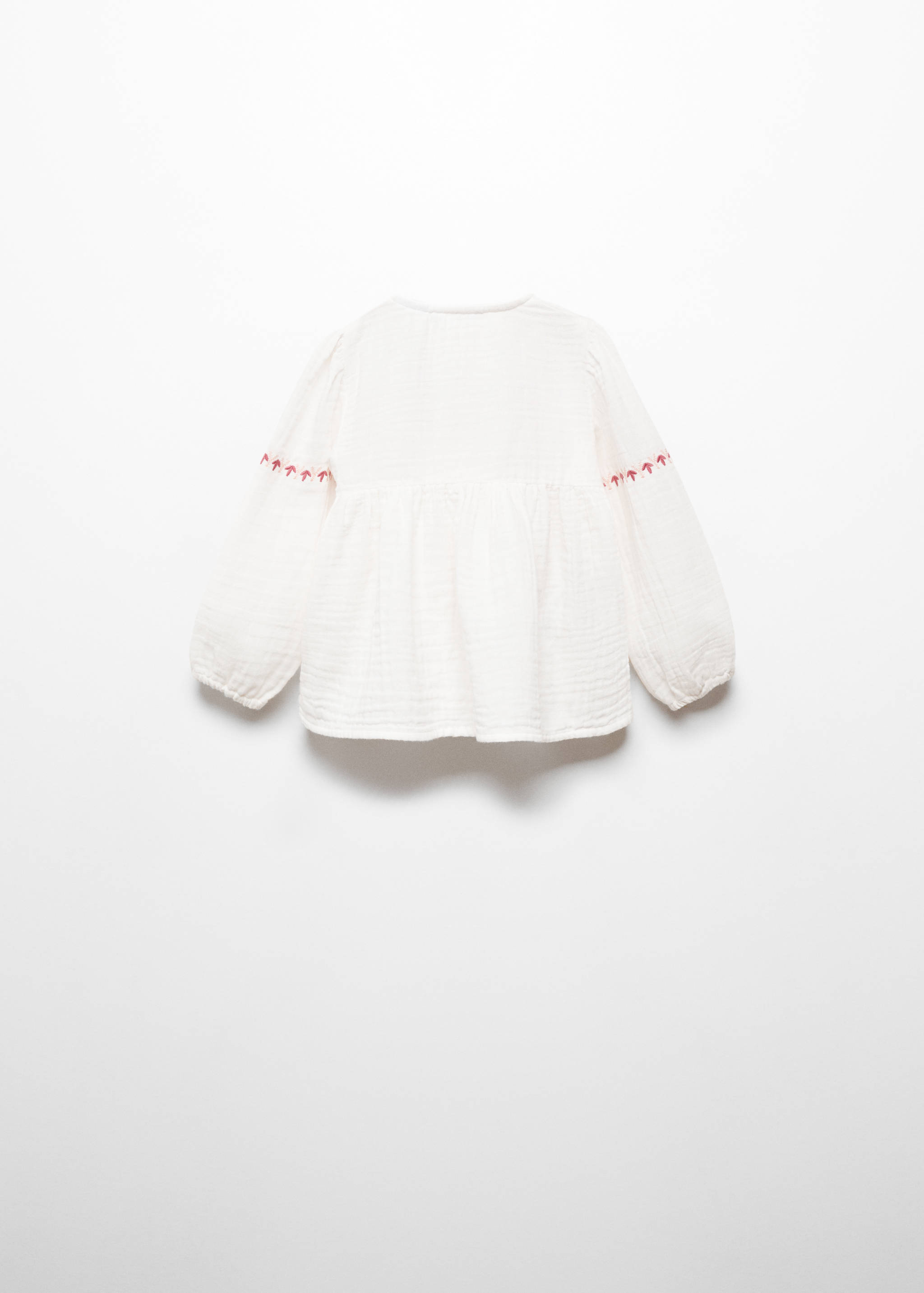 Cotton embroidered blouse - Reverse of the article