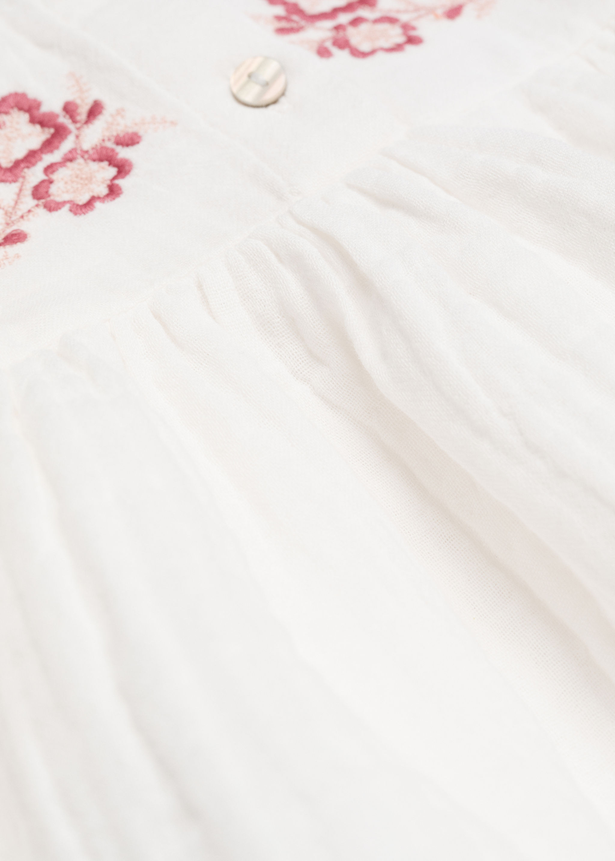 Cotton embroidered blouse - Details of the article 0