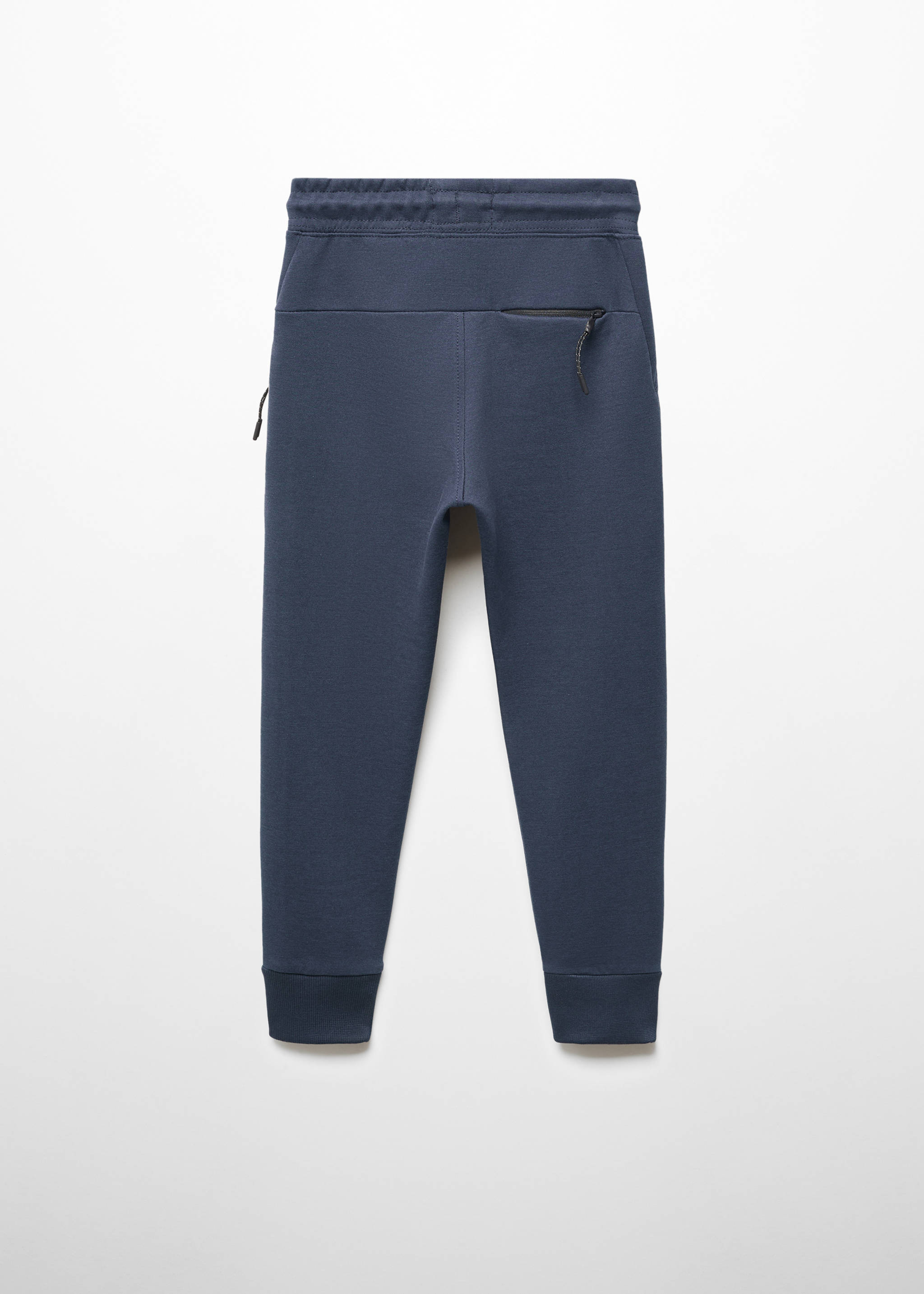 Plush-cotton jogger trousers - Reverse of the article