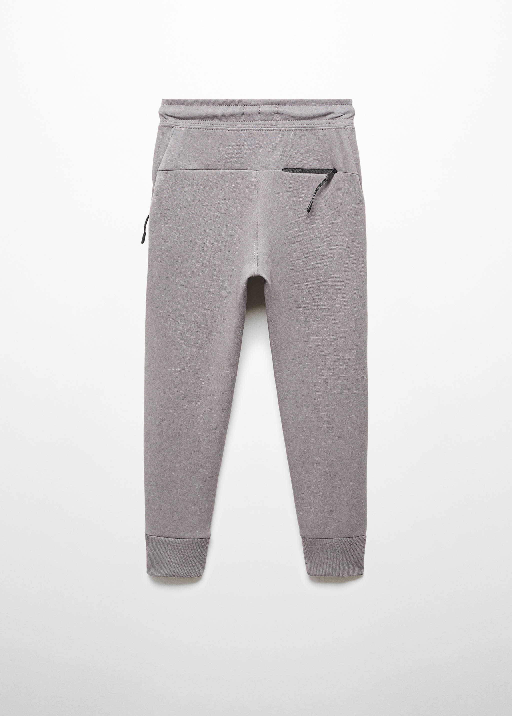 Plush-cotton jogger trousers - Reverse of the article