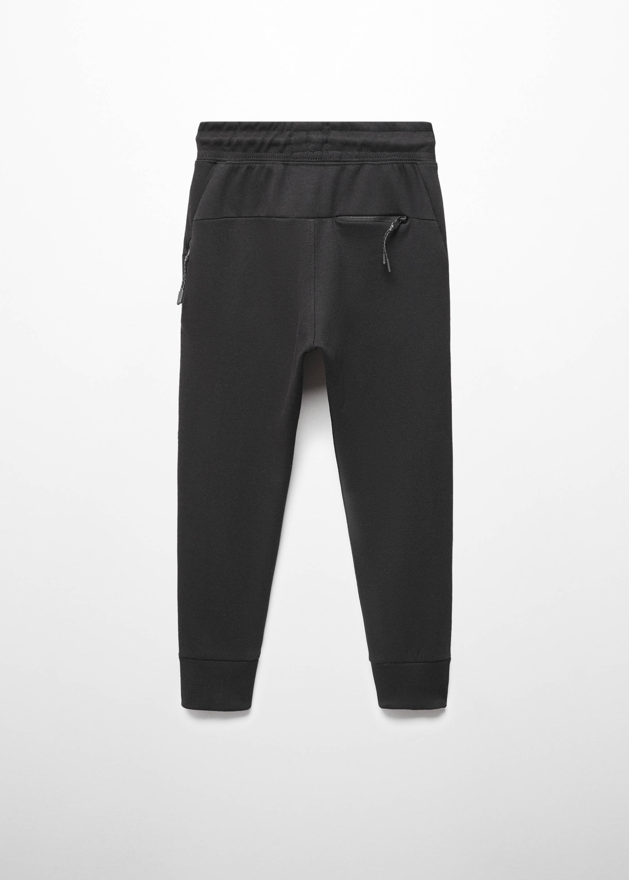 Plush-cotton jogger trousers - Reverse of the article