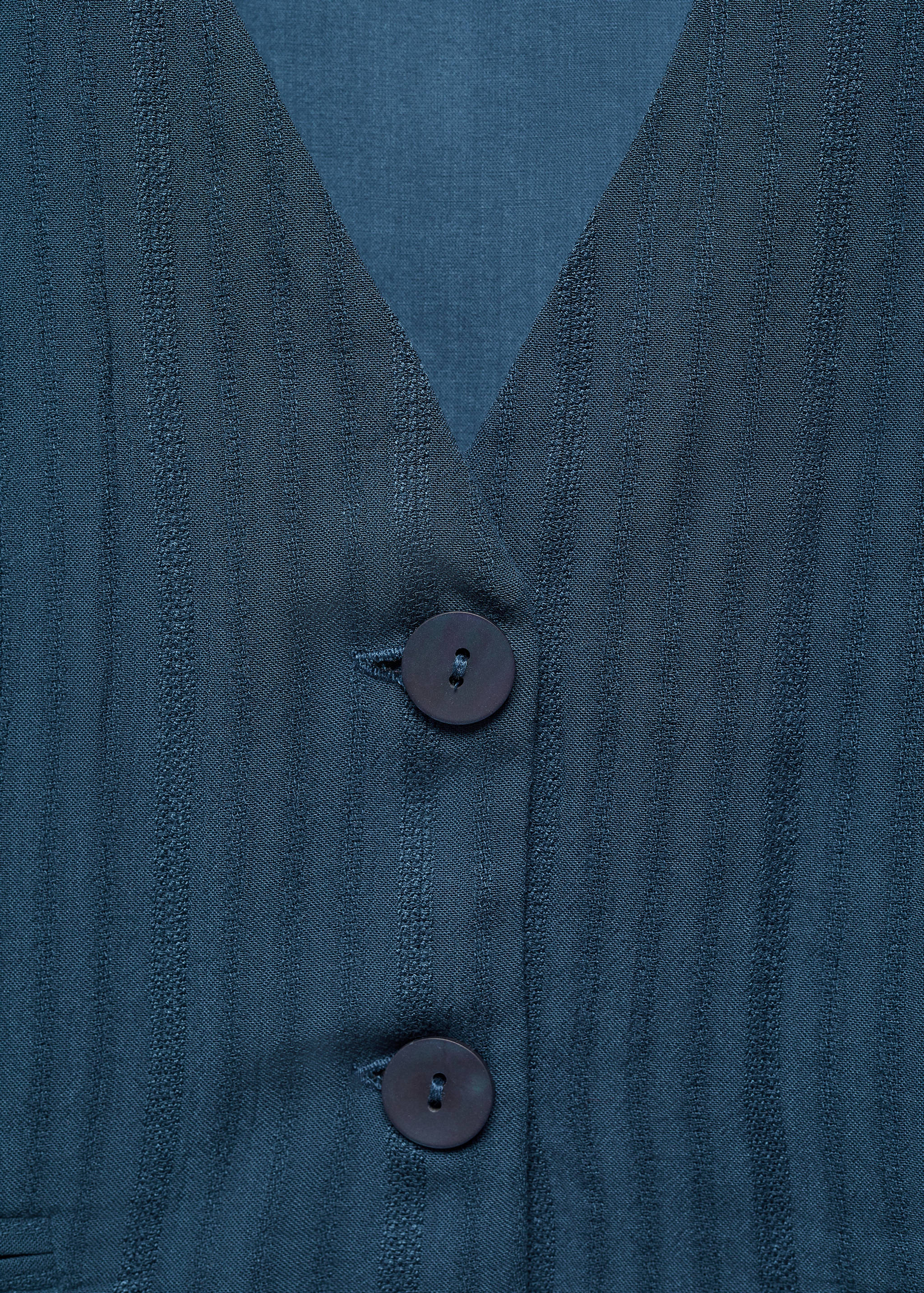 Striped cropped gilet - Details of the article 8