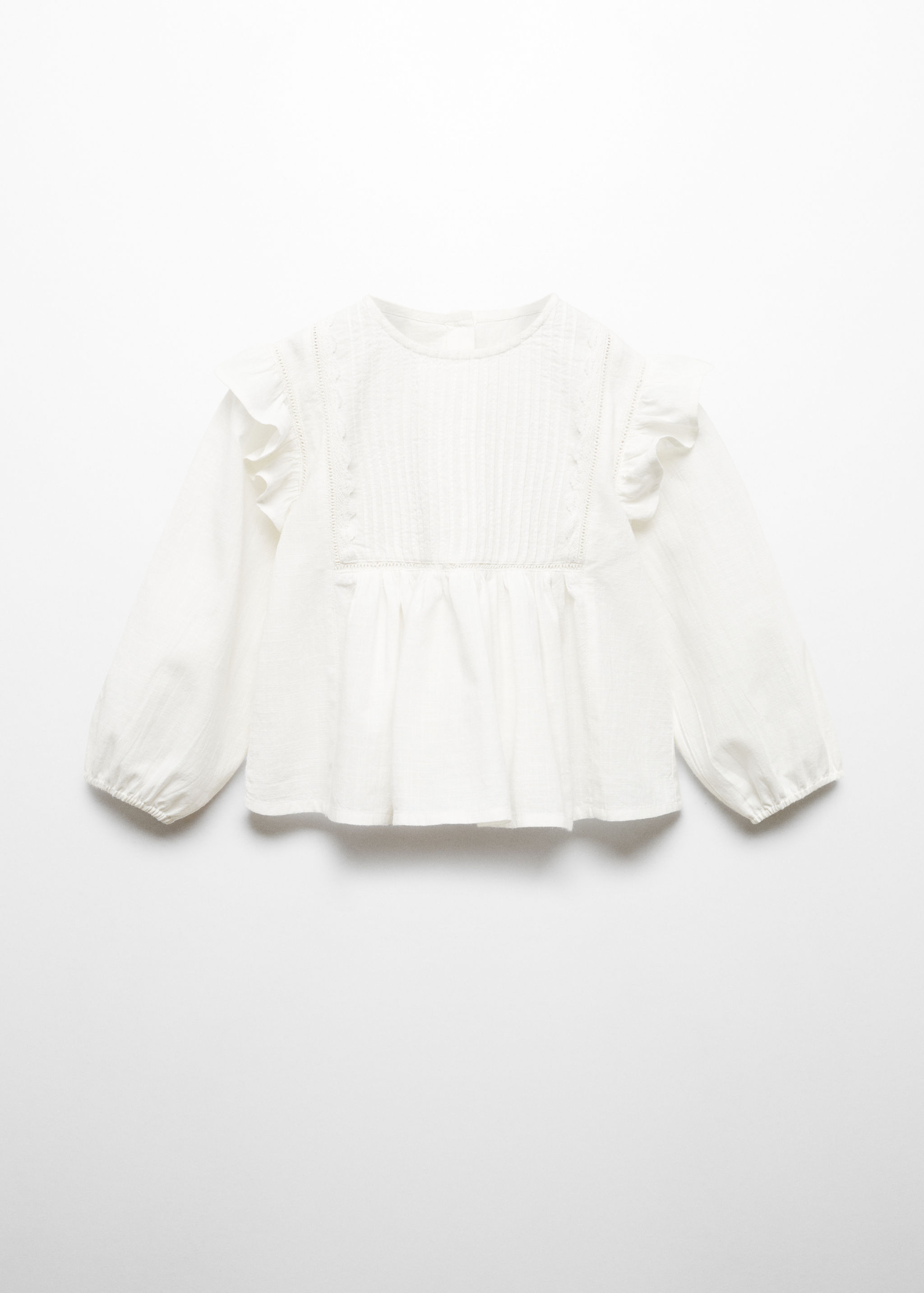 Ruffled cotton blouse - Article without model