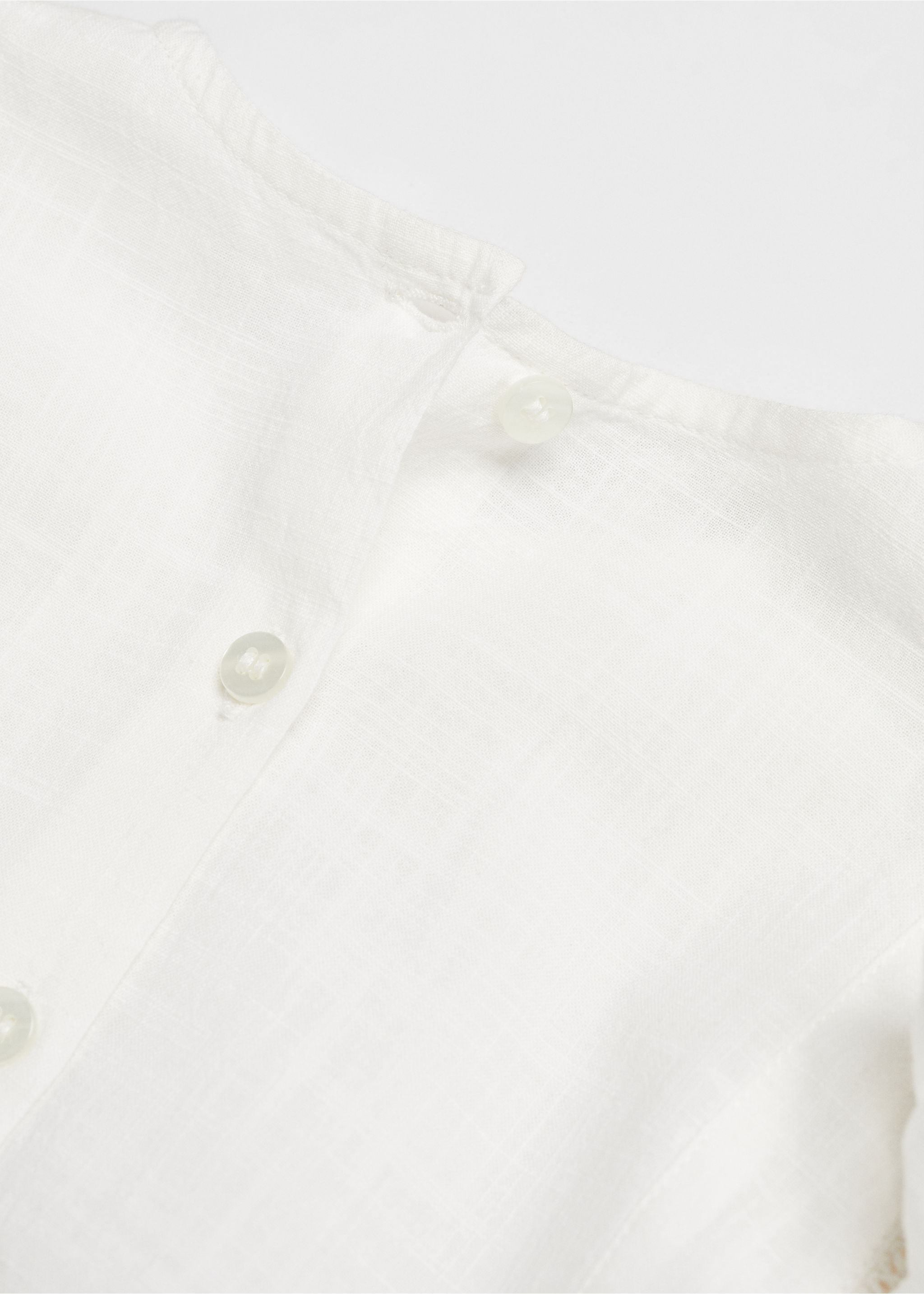 Ruffled cotton blouse - Details of the article 0