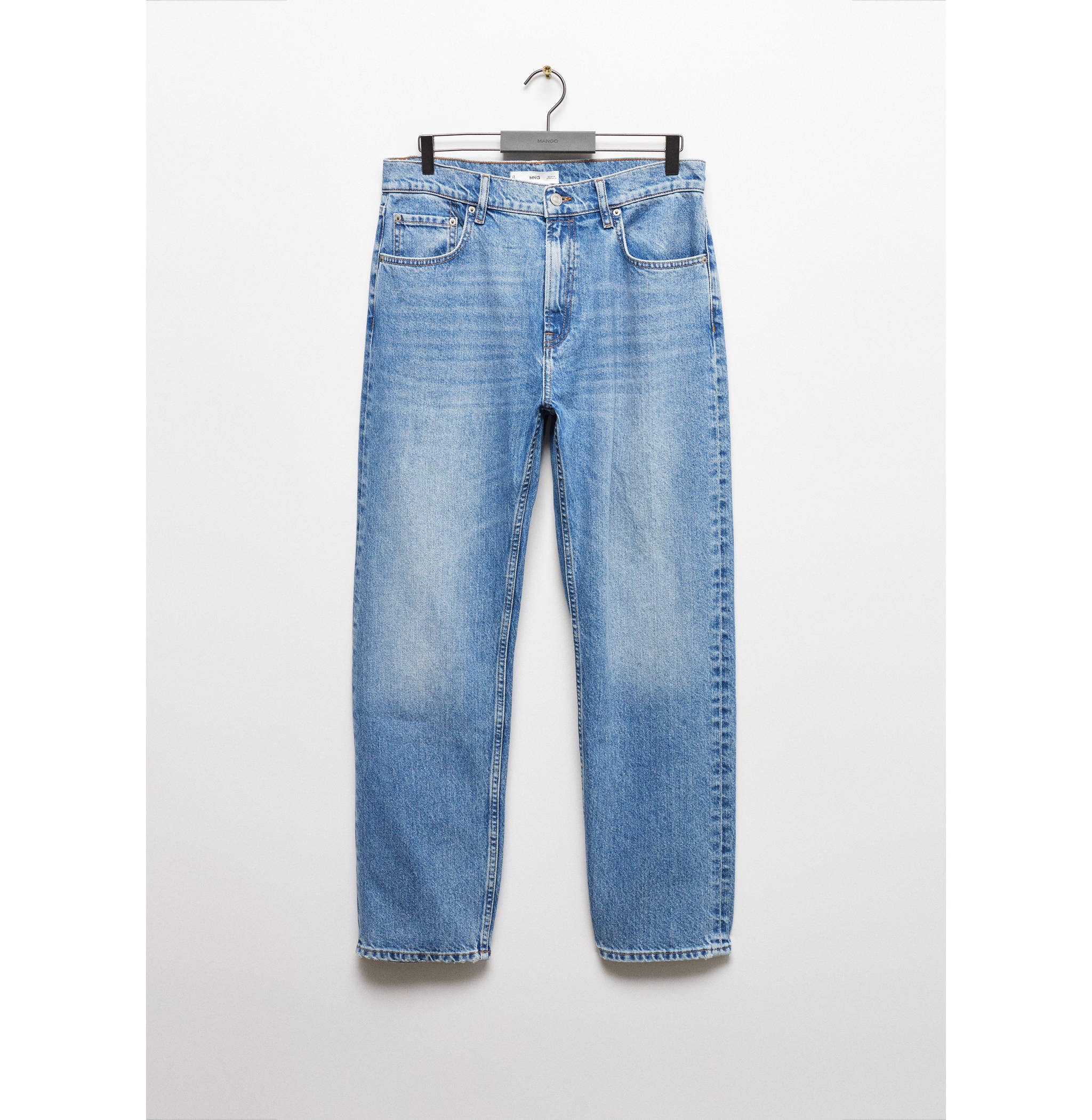 Regular-fit medium-wash jeans - Article without model