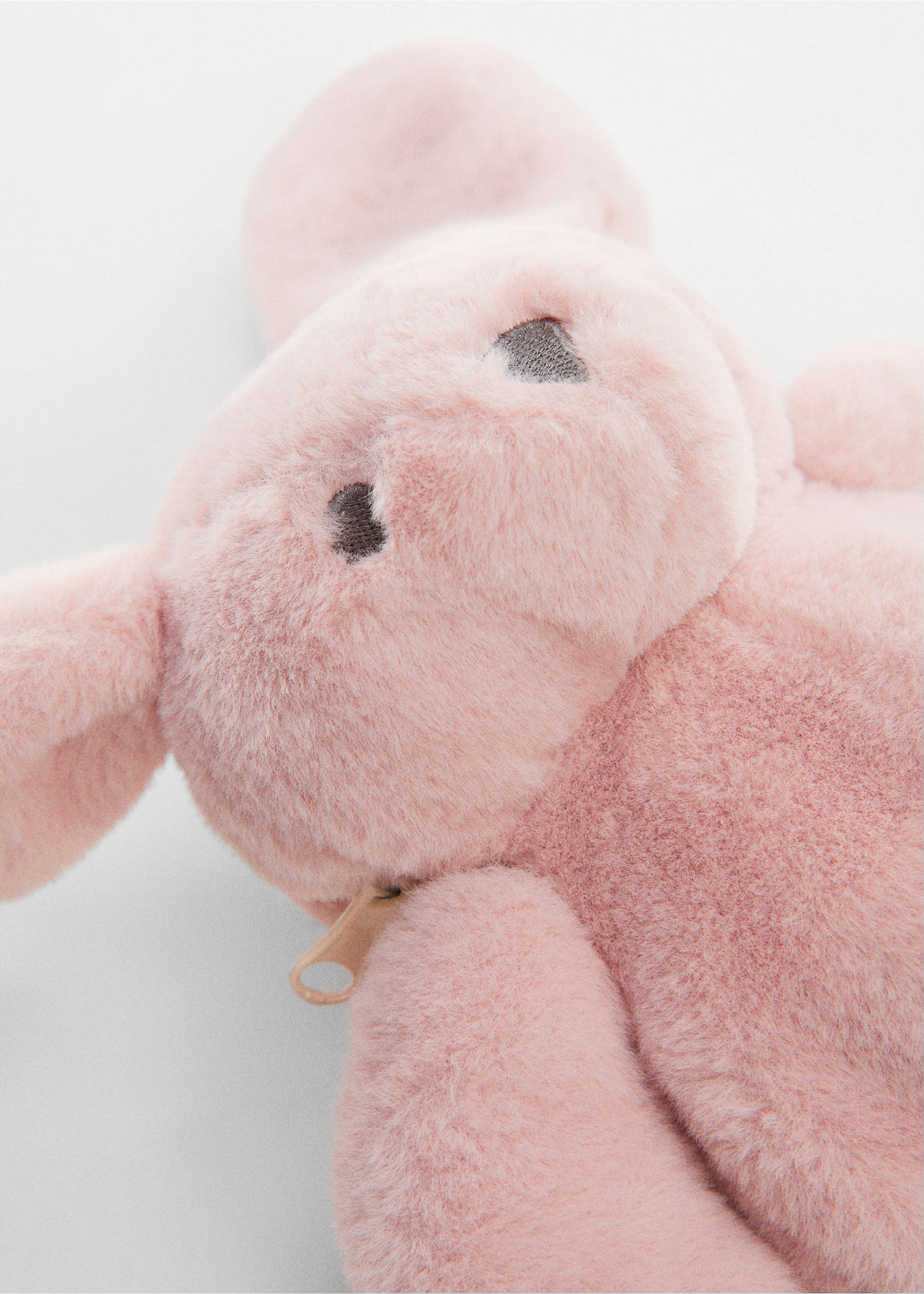 Bunny backpack - Details of the article 1, Pale Pink. Ref: 67064469-00.