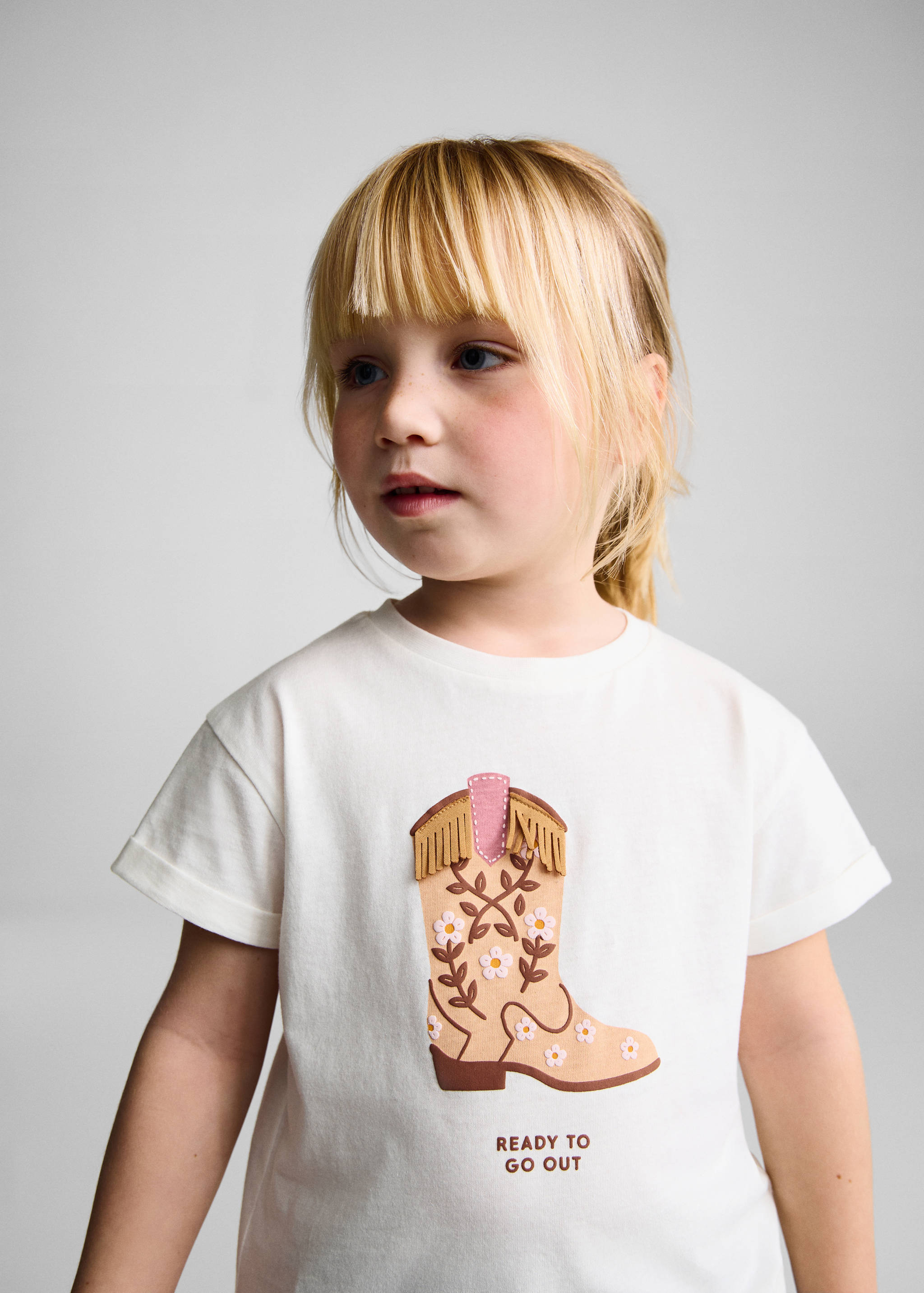 T-shirt imprimé relief - Détail de l'article 1