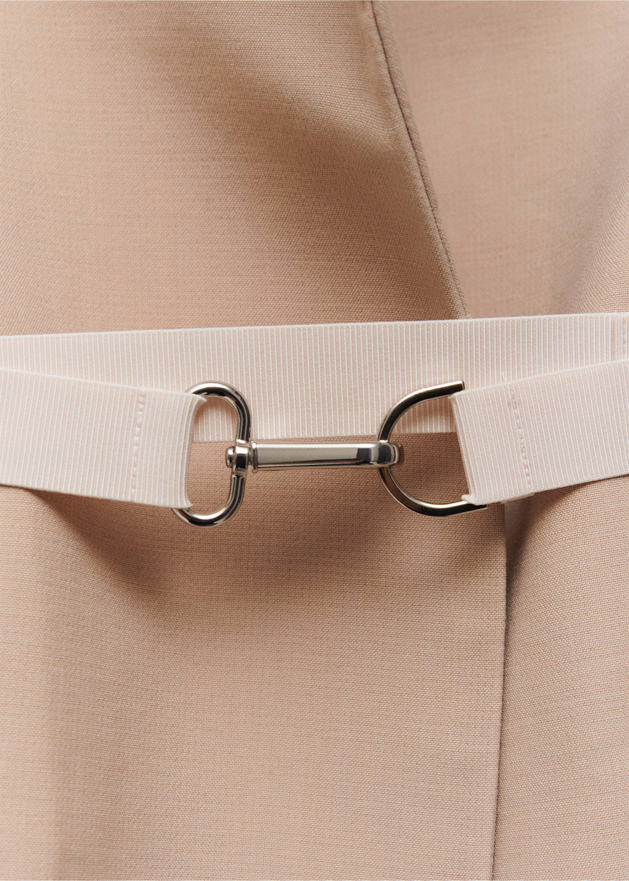 Strukturált kabát dubla anyagból, övvel - A termék adatai 8, Bézs. Ref: 67064481-00.