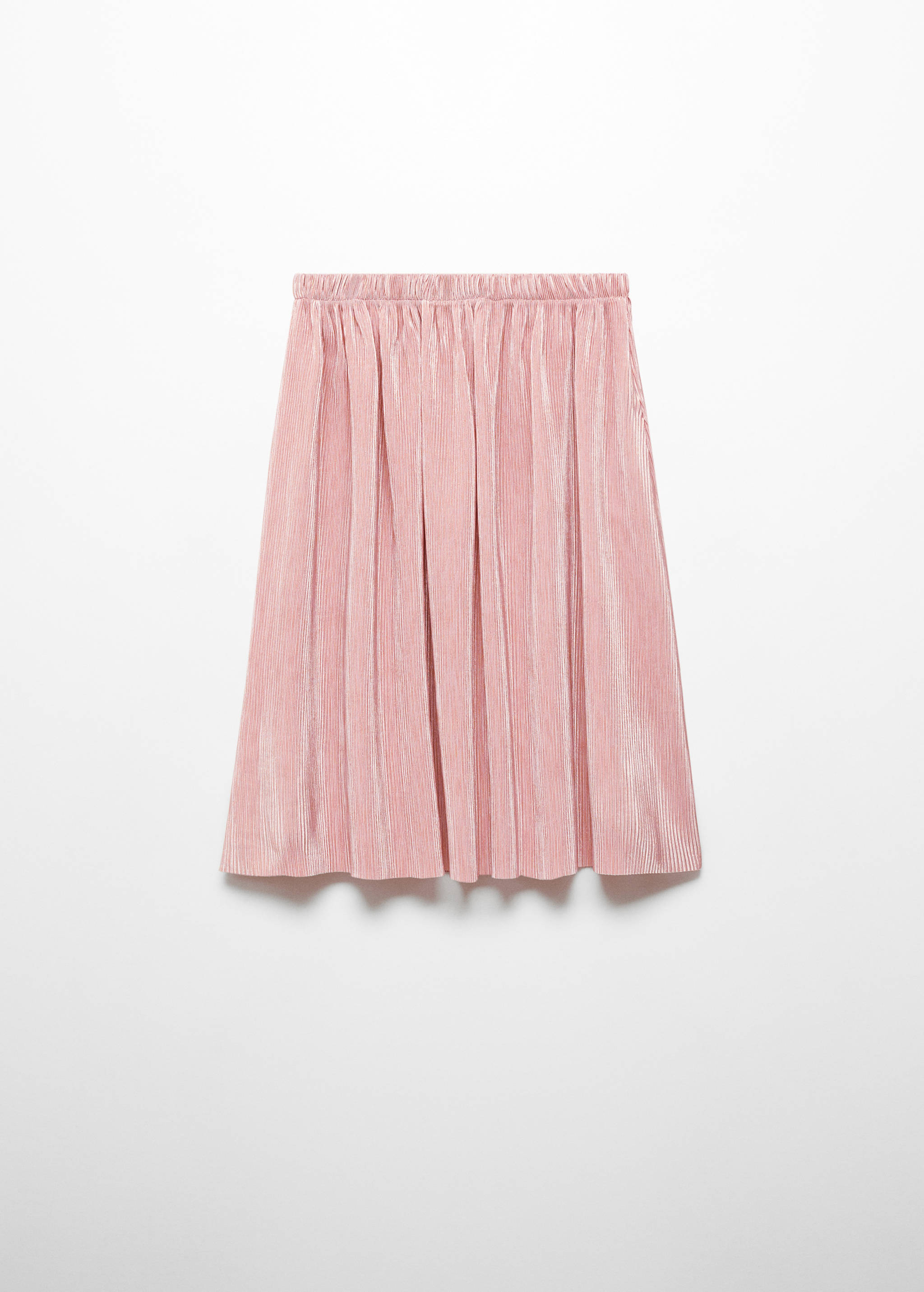 Pleated lurex skirt - Reverse of the article
