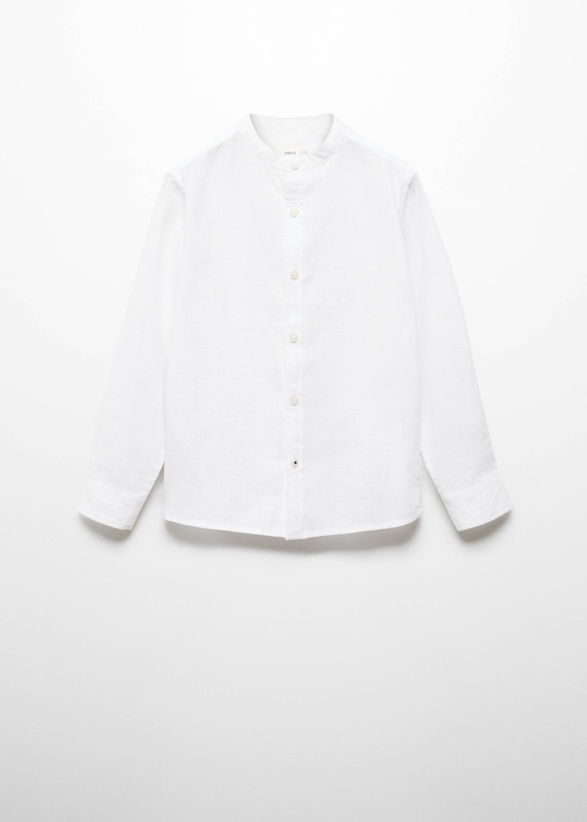 Chemise regular-fit lin col mao - Article sans modèle