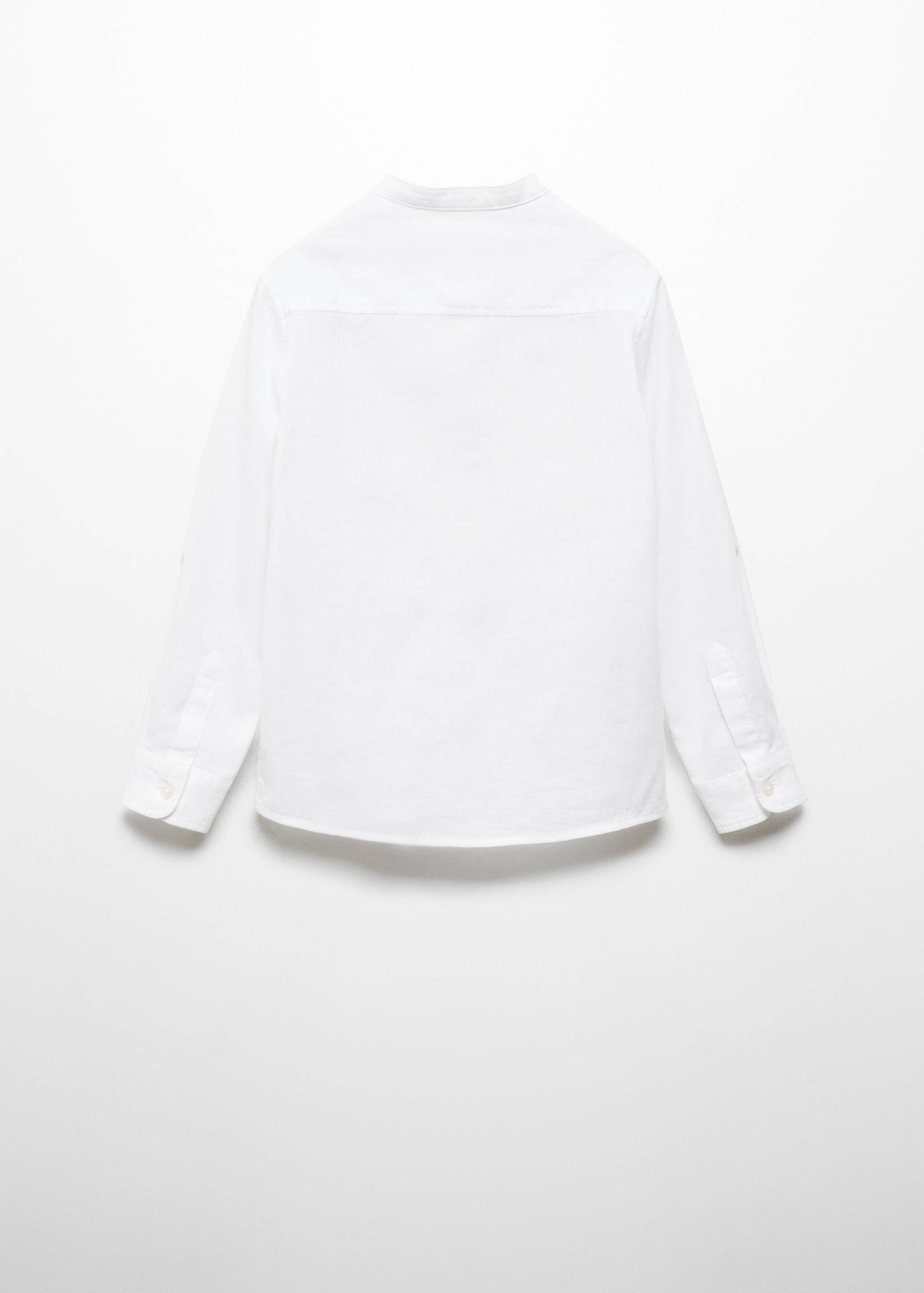 Chemise regular-fit lin col mao - Verso de l’article