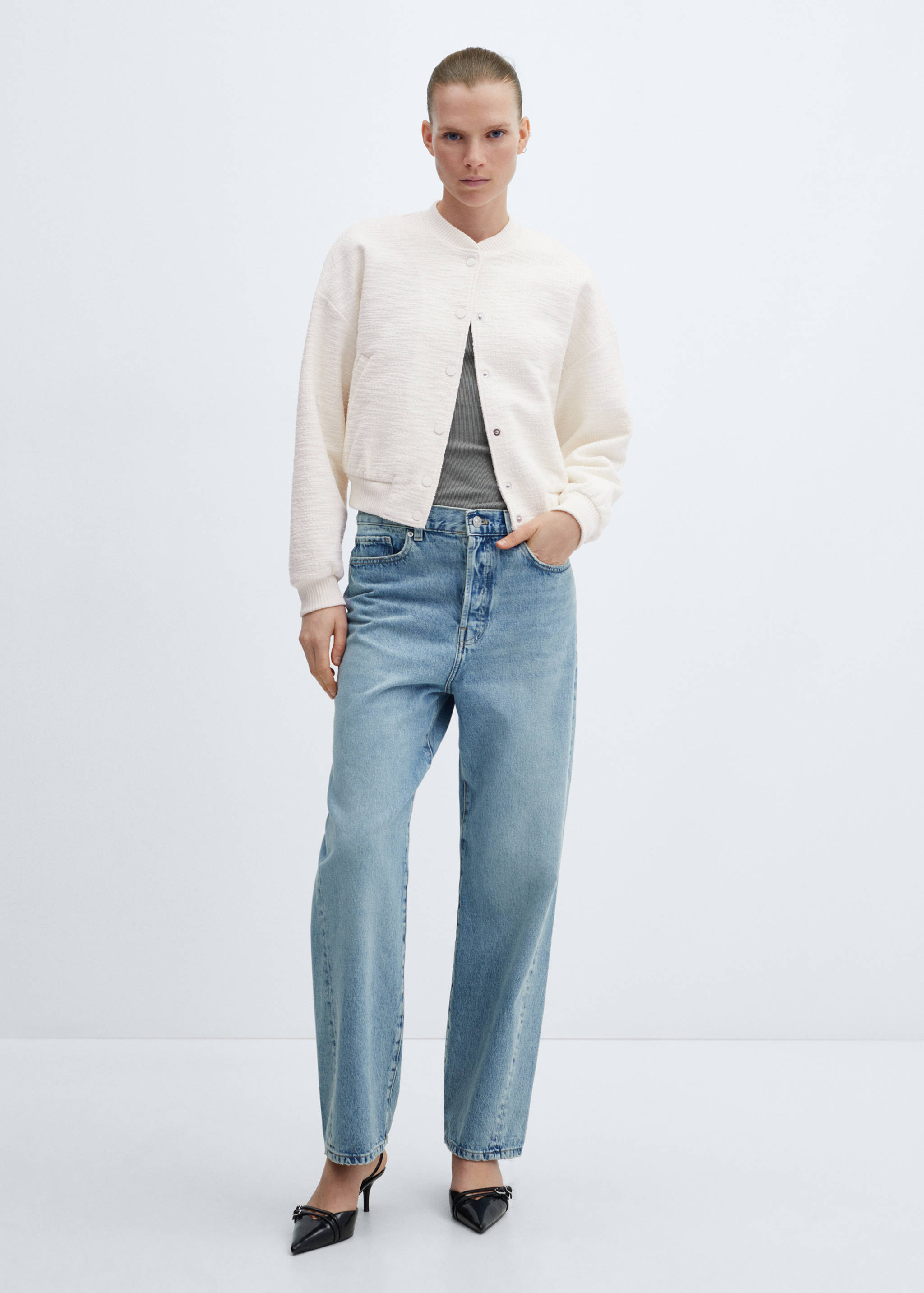 Veste bomber tweed - Plan général