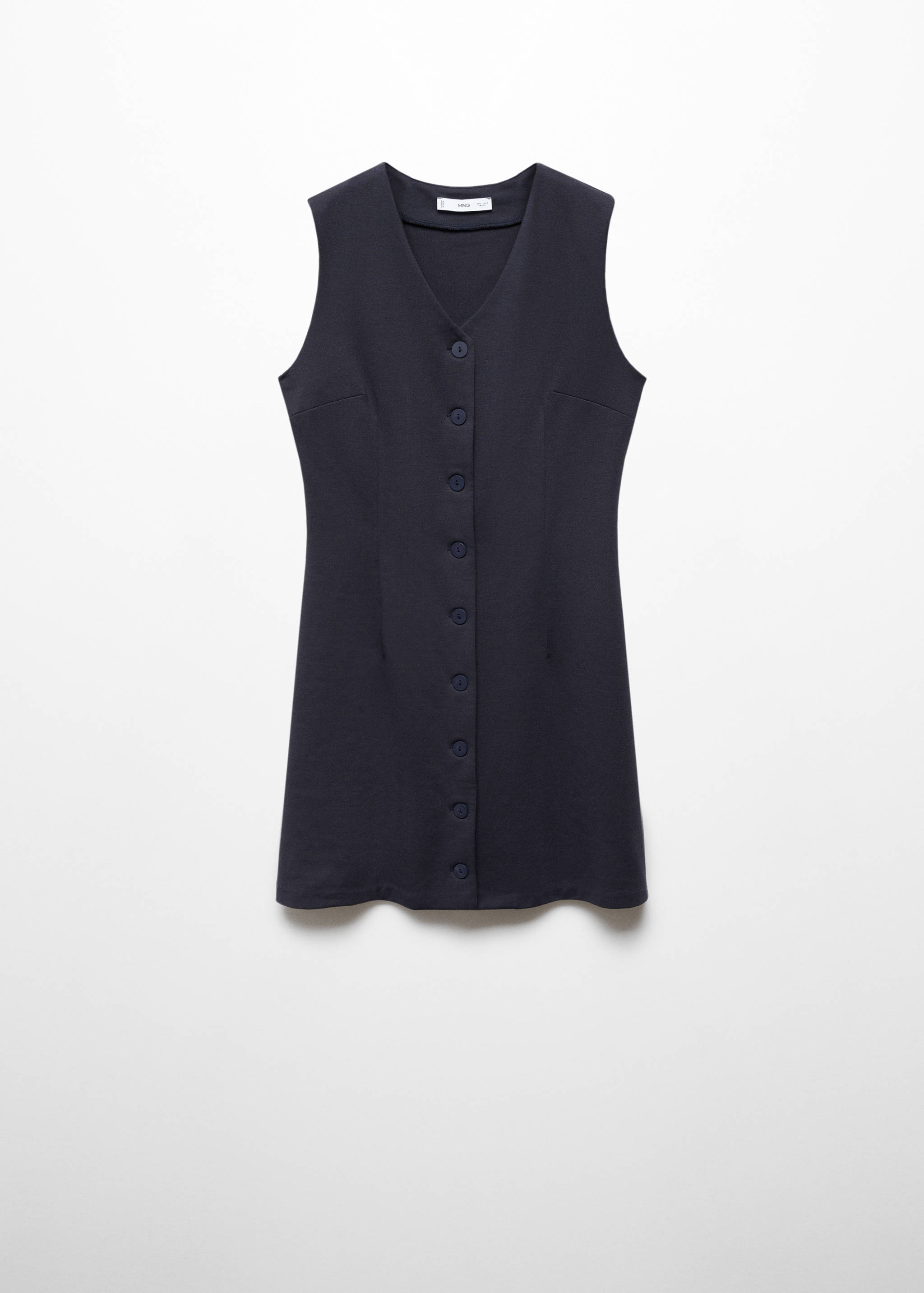 Krátké šaty s knoflíky - Zboží bez modelu