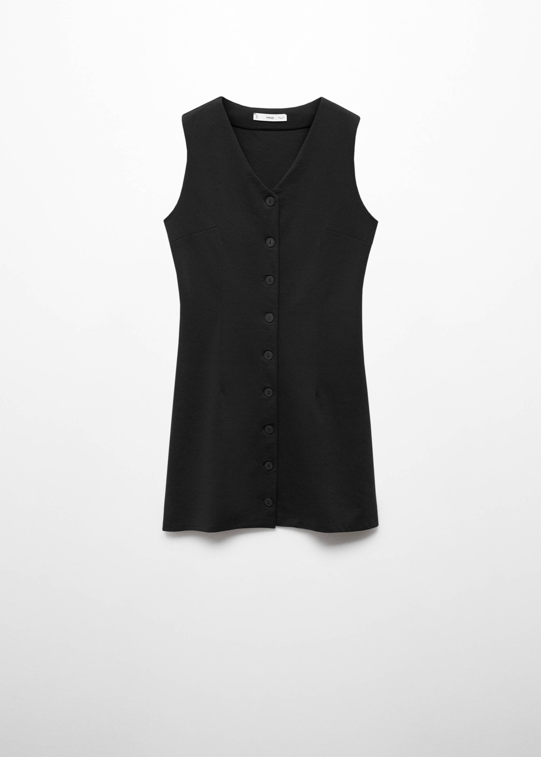 Krátké šaty s knoflíky - Zboží bez modelu
