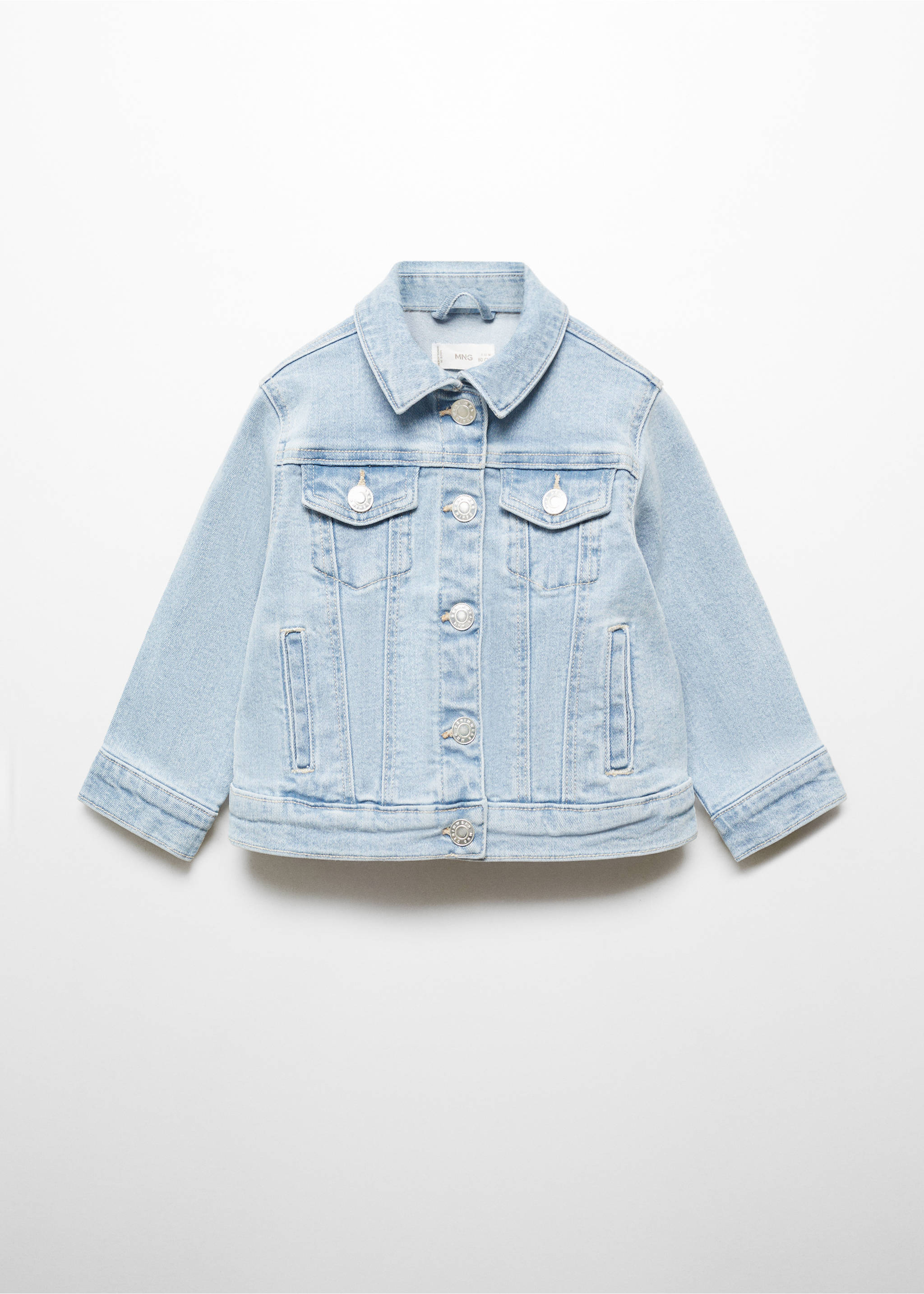 Pockets denim jacket - Article without model, Light Blue. Ref: 67065138-00.