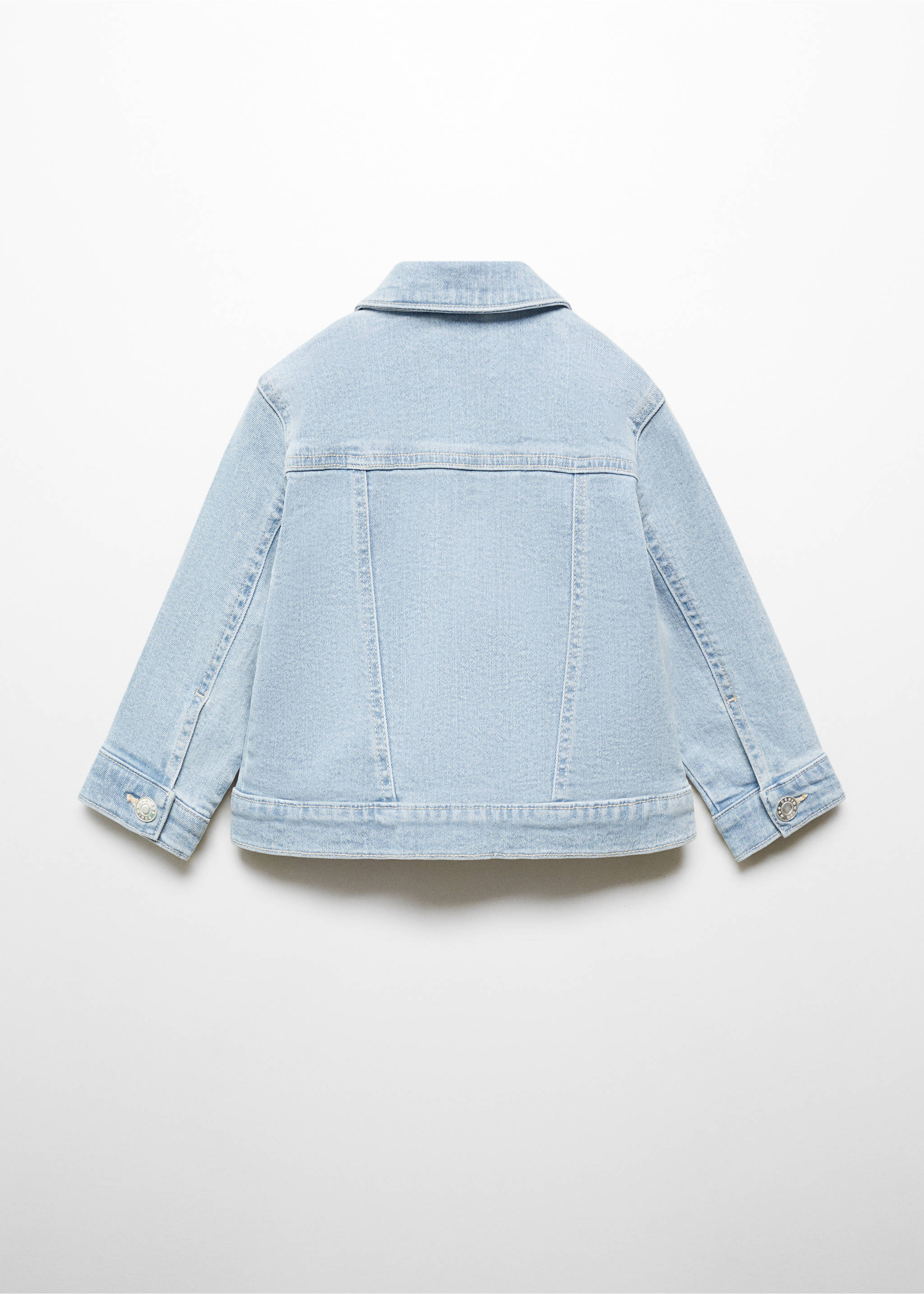 Pockets denim jacket - Reverse of the article, Light Blue. Ref: 67065138-00.