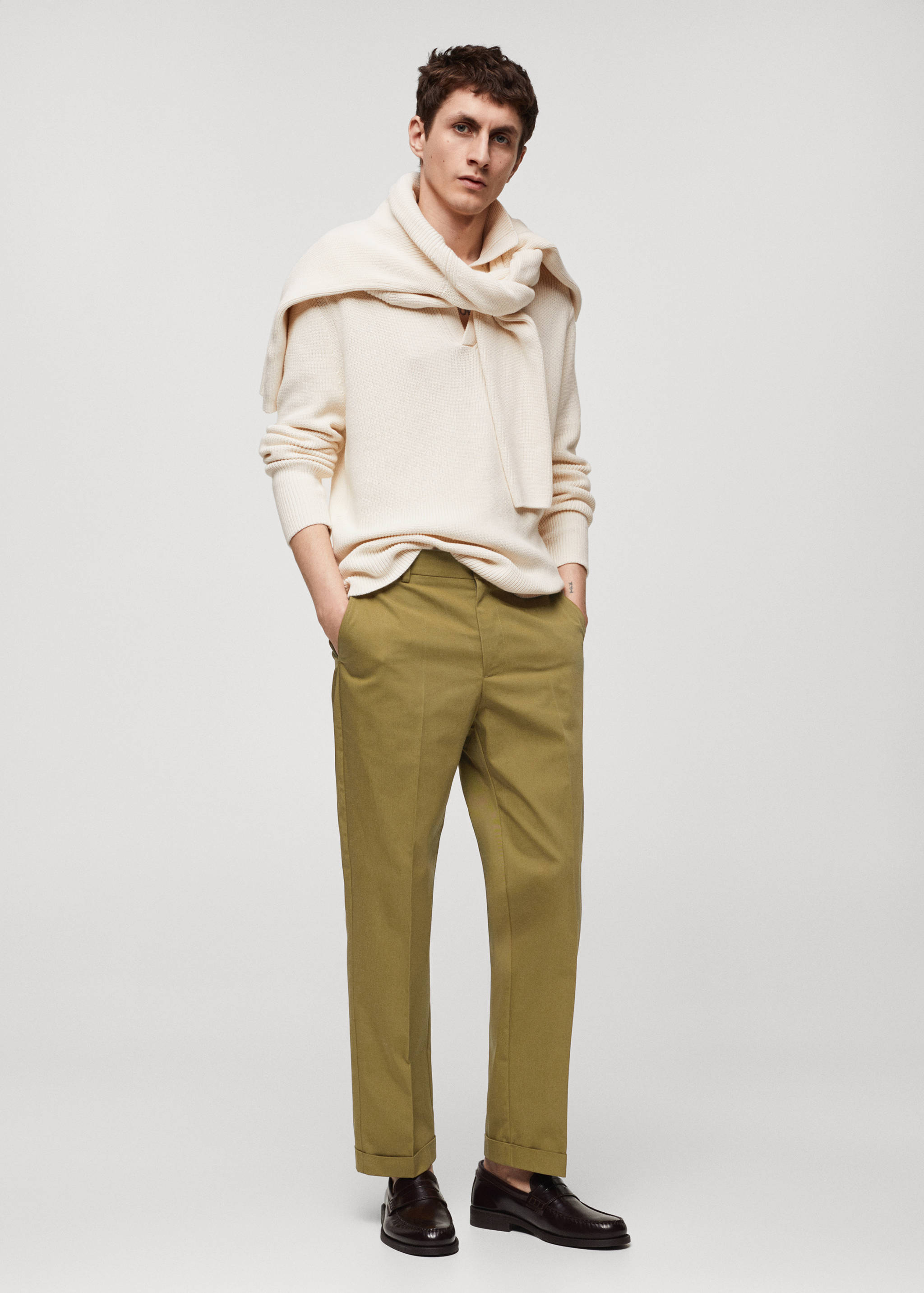 Jersey punto cuello polo - Plano general