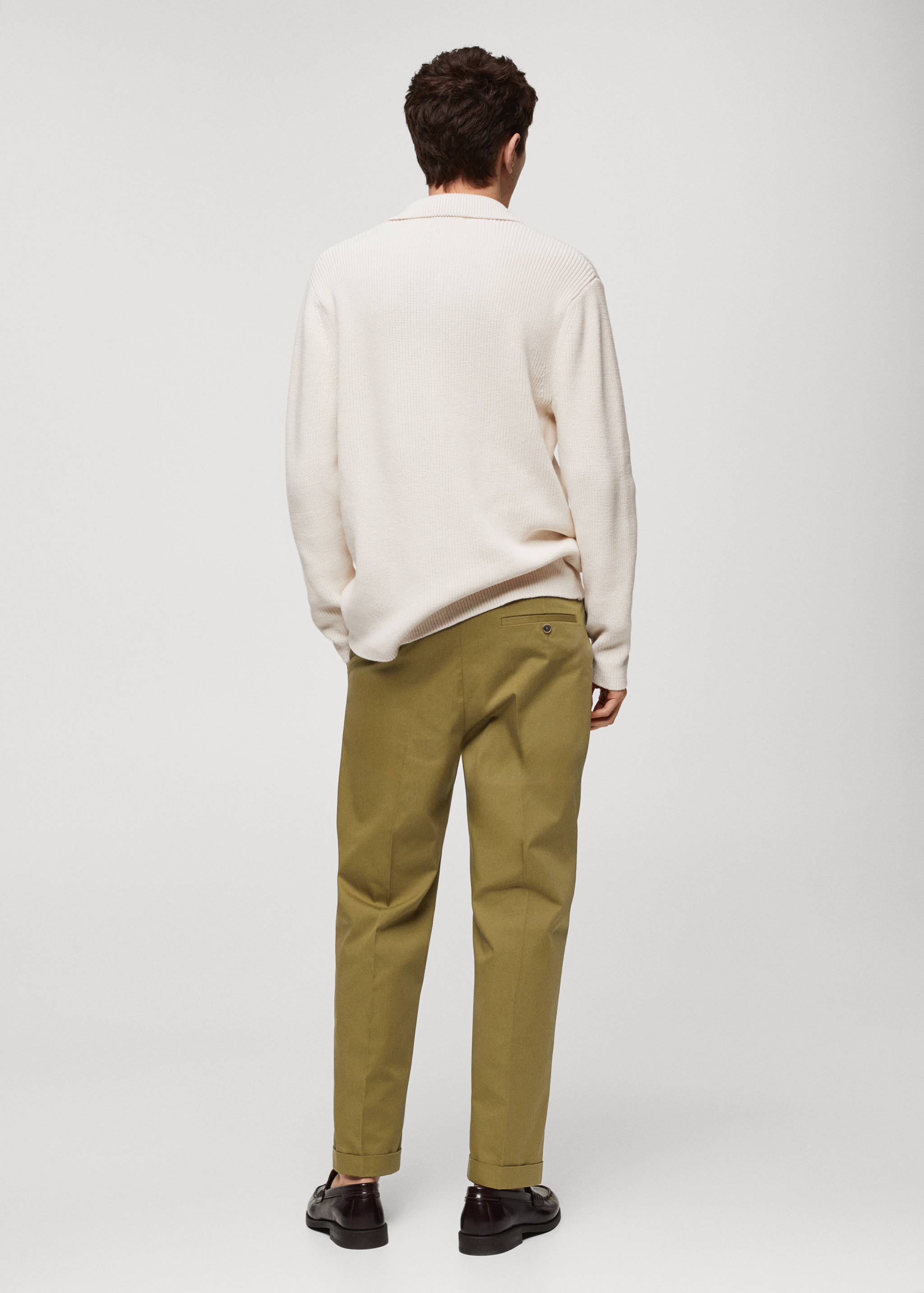 Jersey punto cuello polo - Reverso del artículo