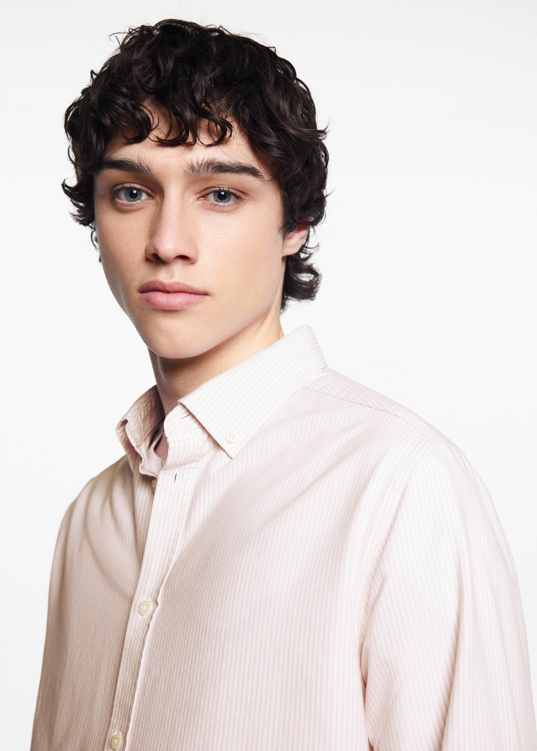 Randig Oxfordskjorta unisex - Detaljer om artikeln 1